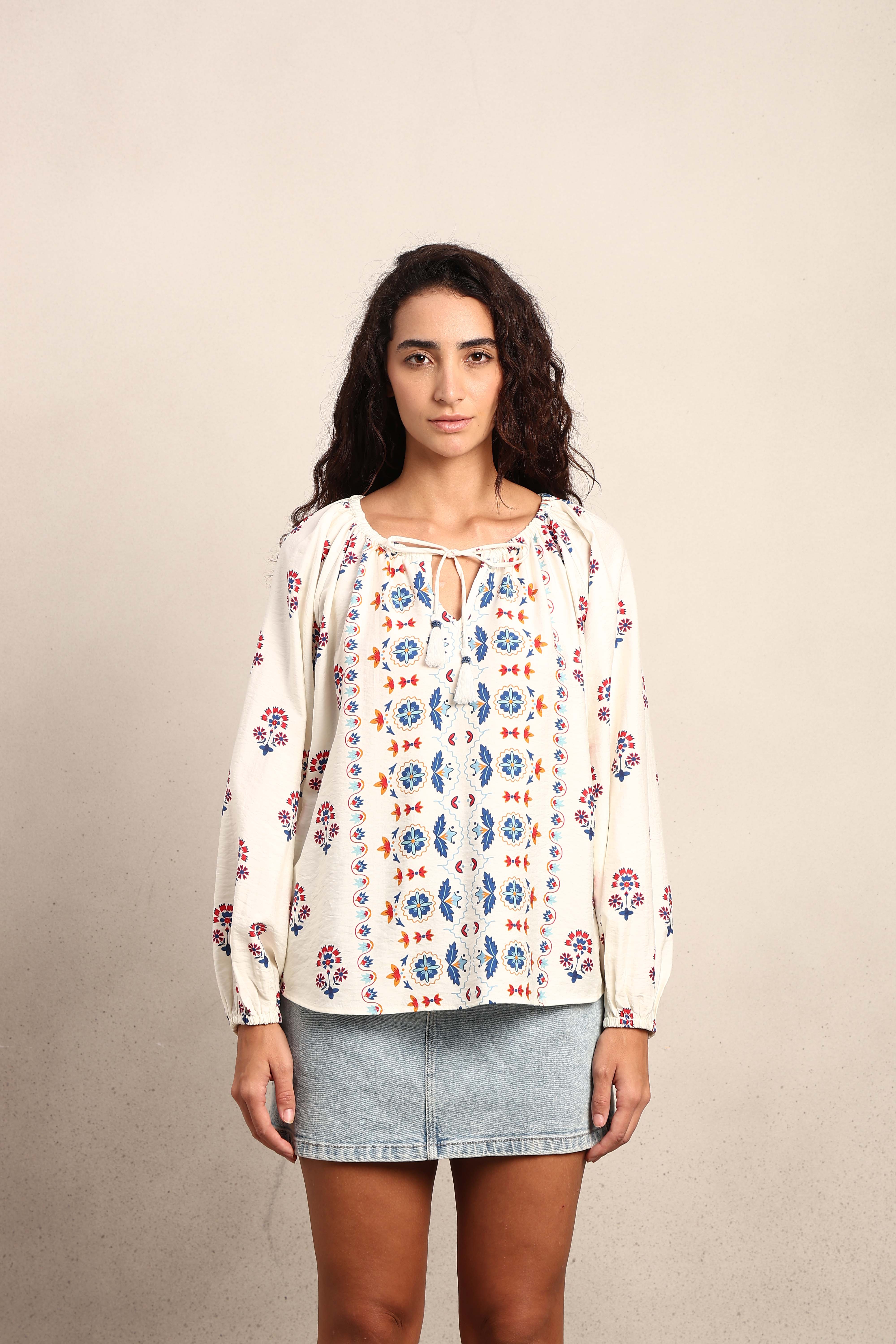 Printed Regular Fit Top - Image 9