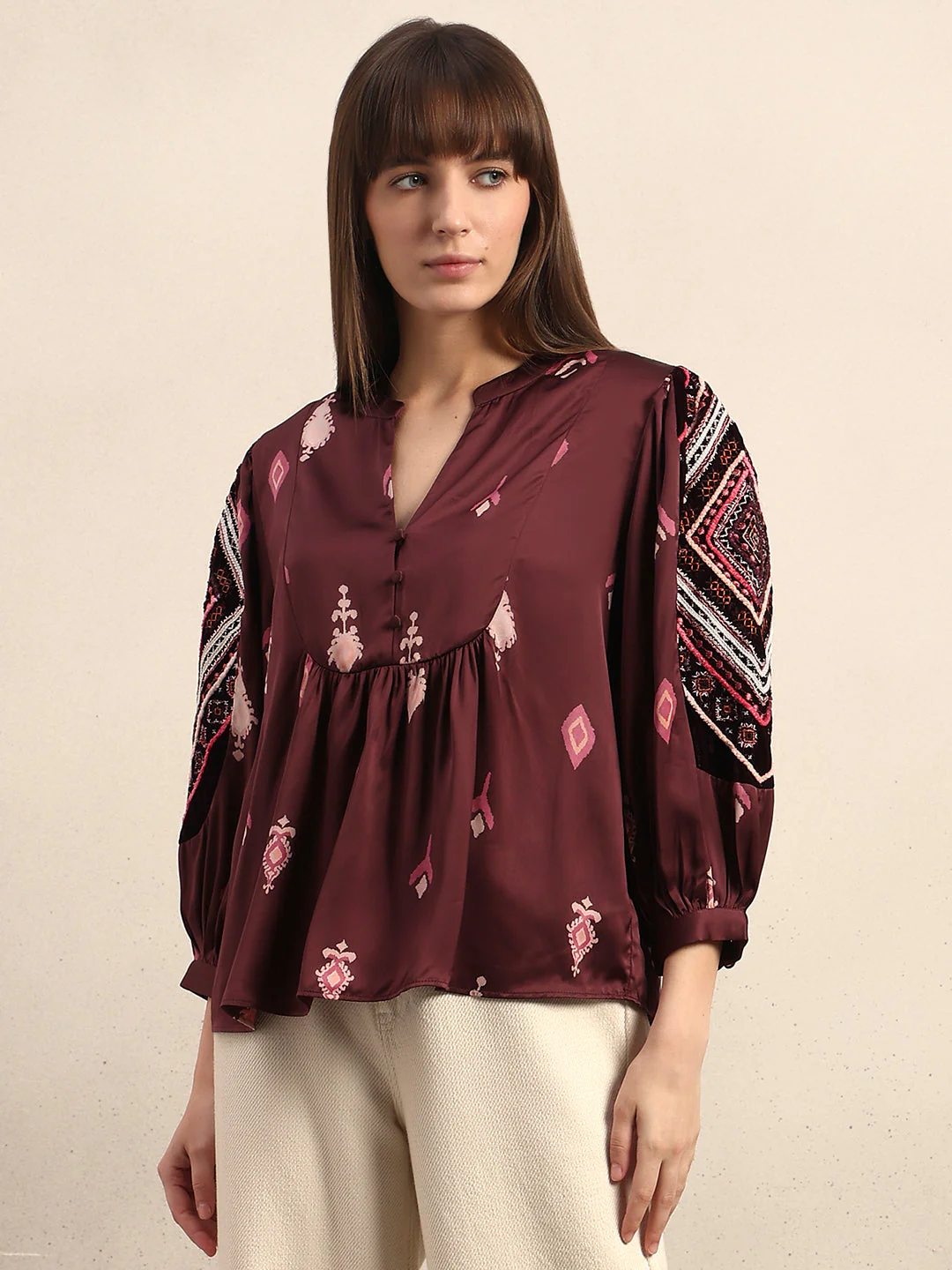 Bohemian Print Top - Image 2