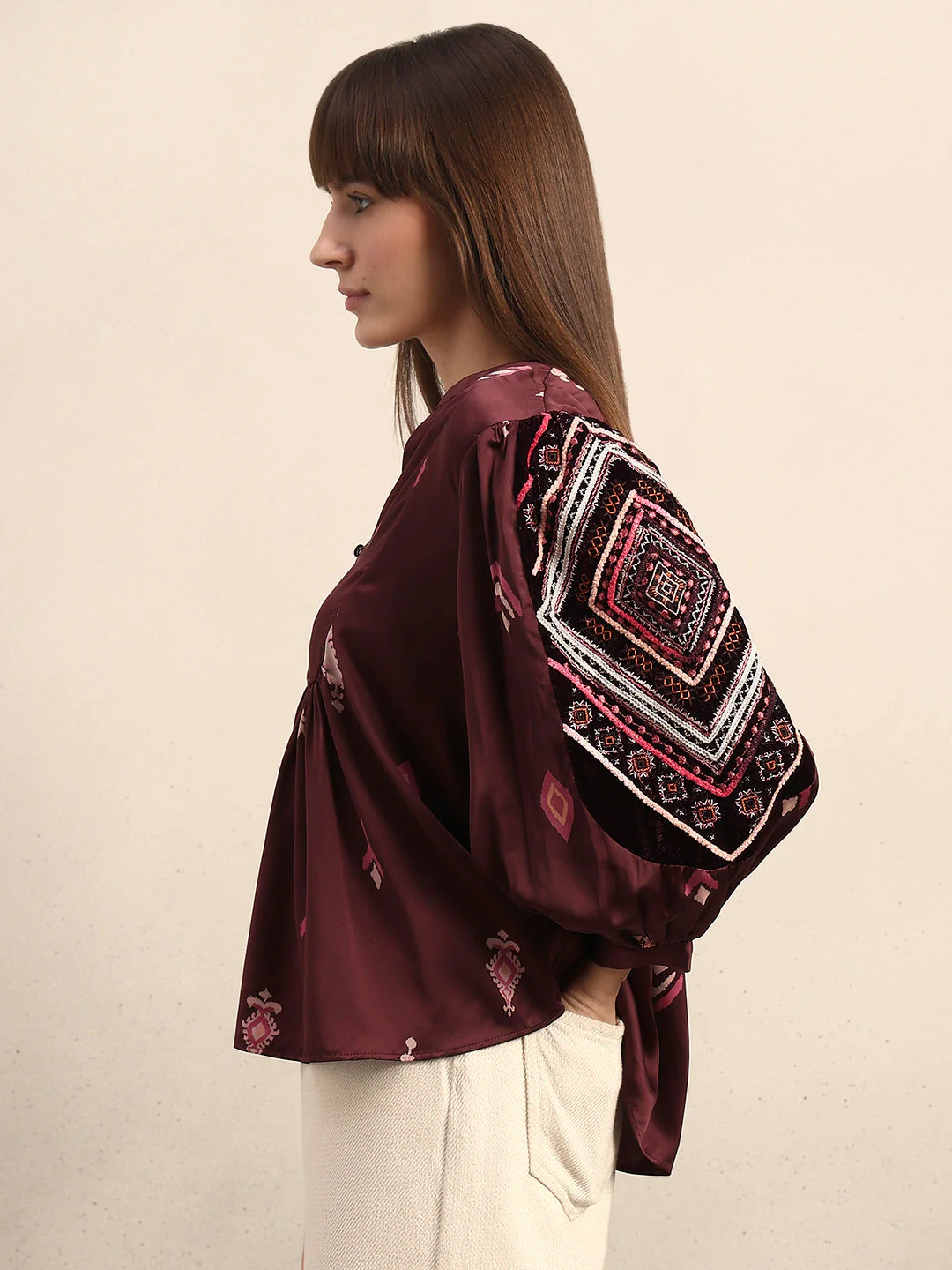 Bohemian Print Top - Image 3