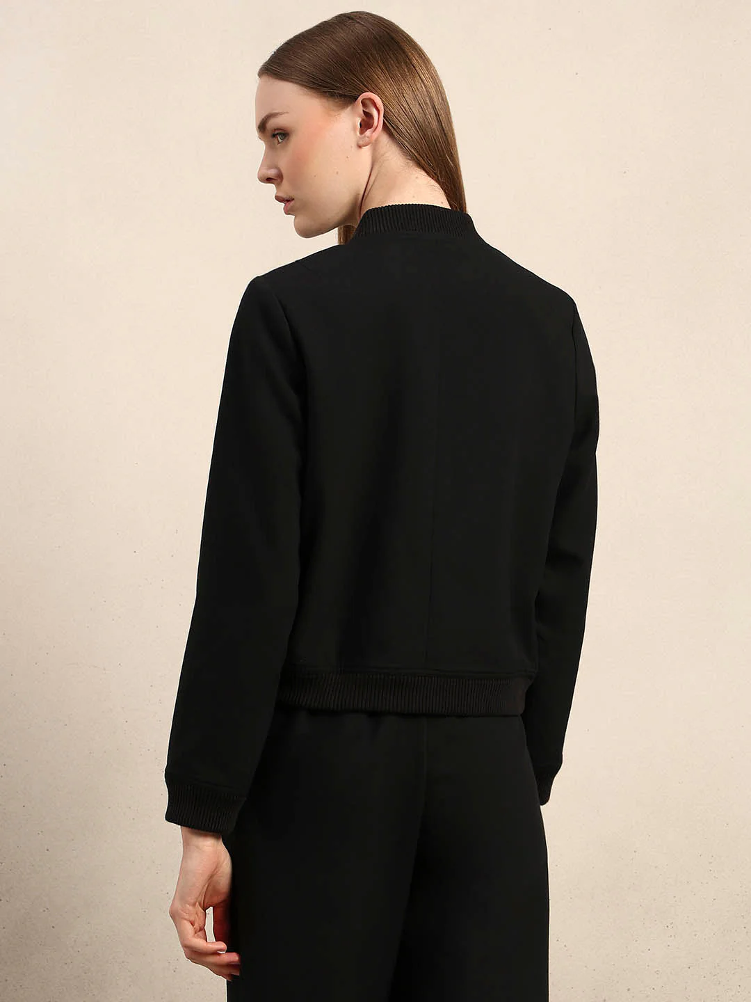Black Utility Bomber Jacket - Image 4