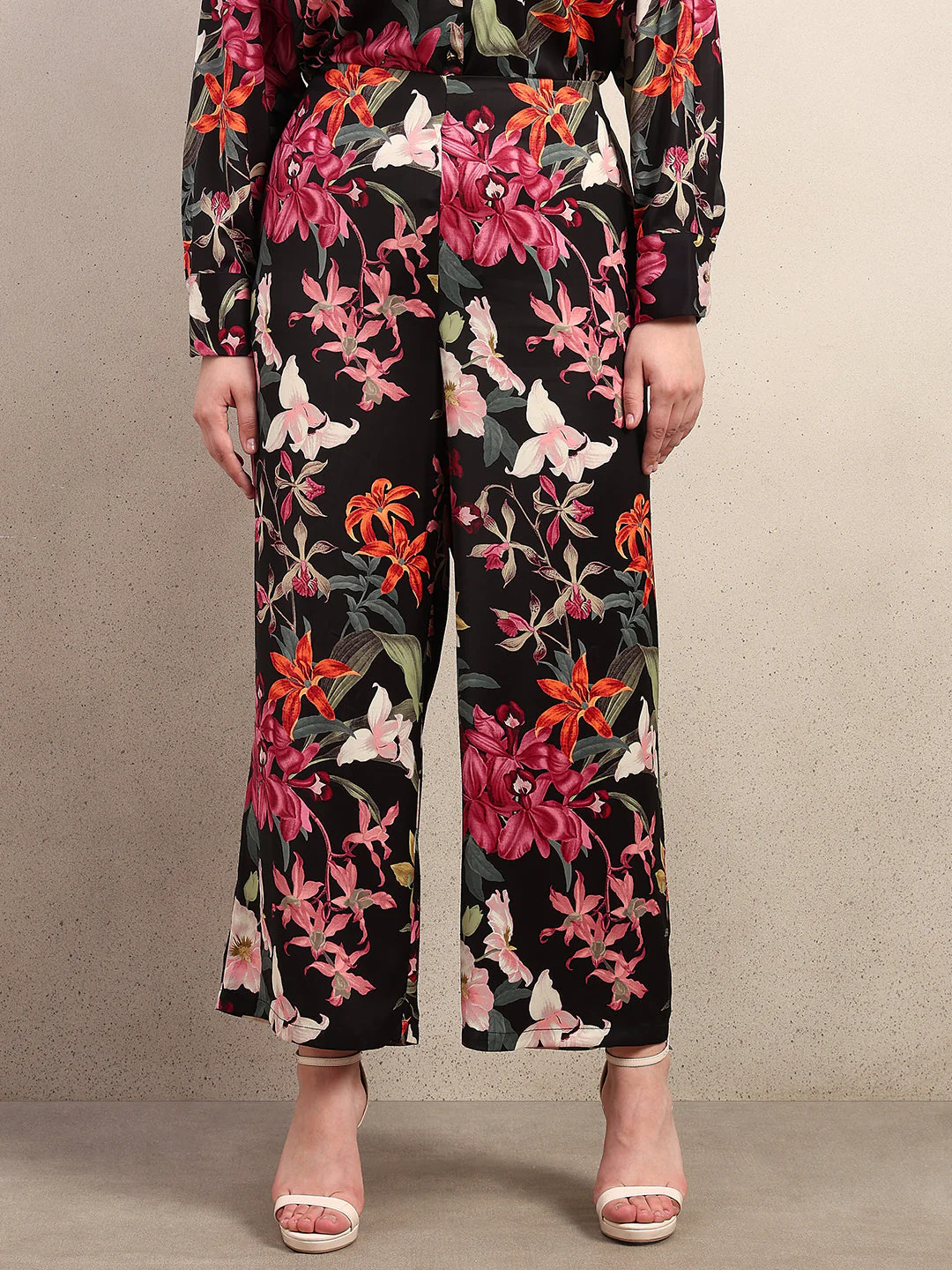 CURVE Floral Wide Leg Pants - Image 2