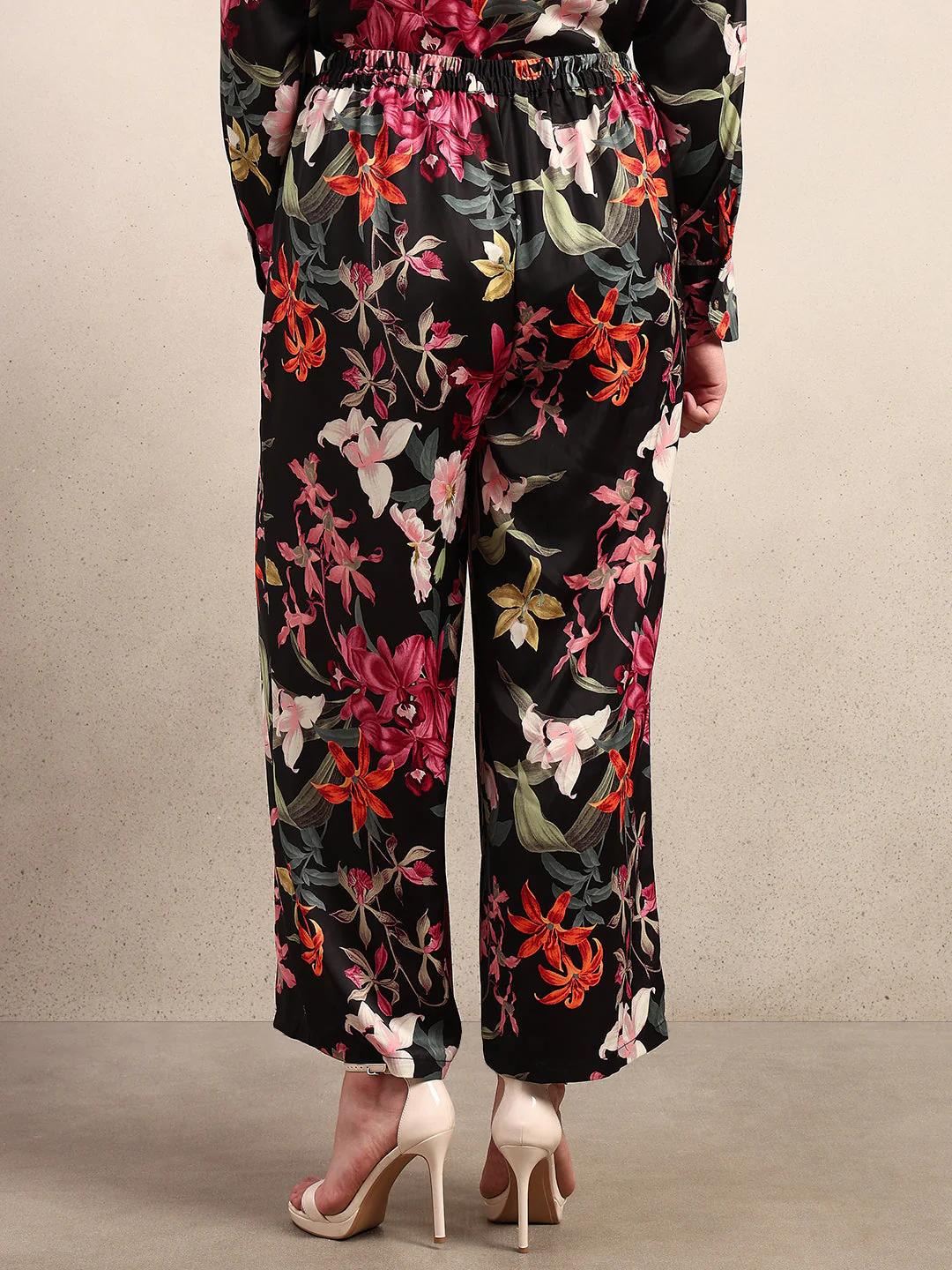 CURVE Floral Wide Leg Pants - Image 4