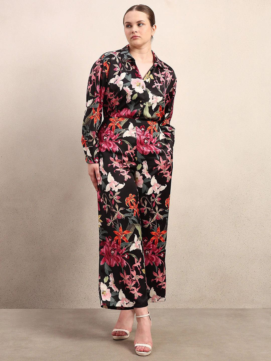 CURVE Floral Wide Leg Pants - Image 5