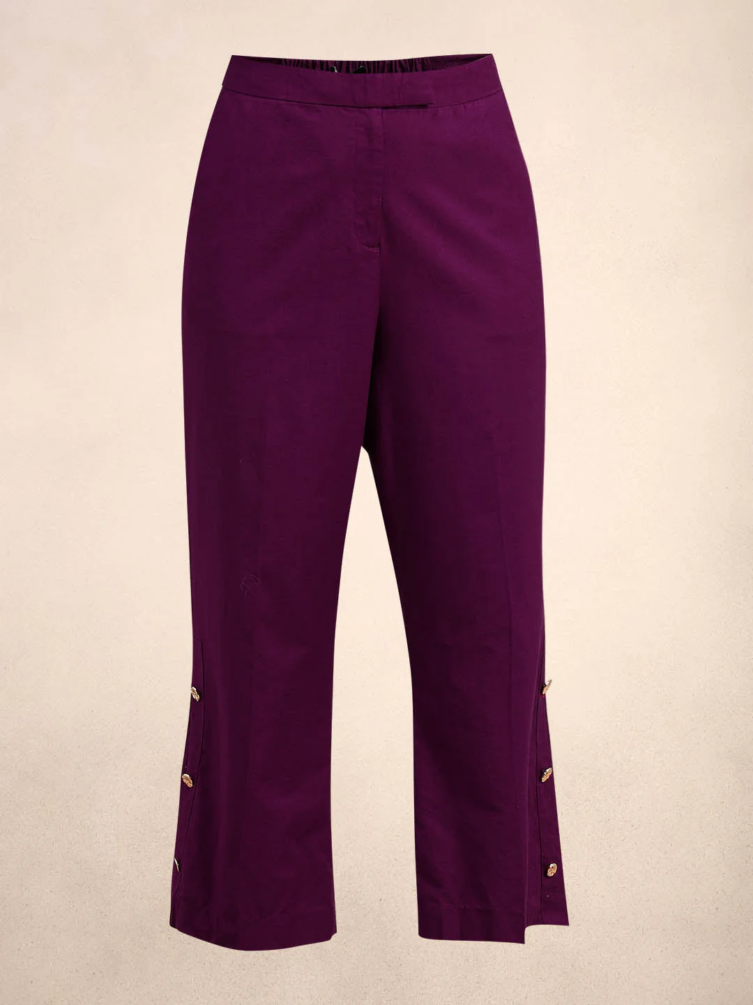 Curve Purple Wide Leg Pants - Image 7