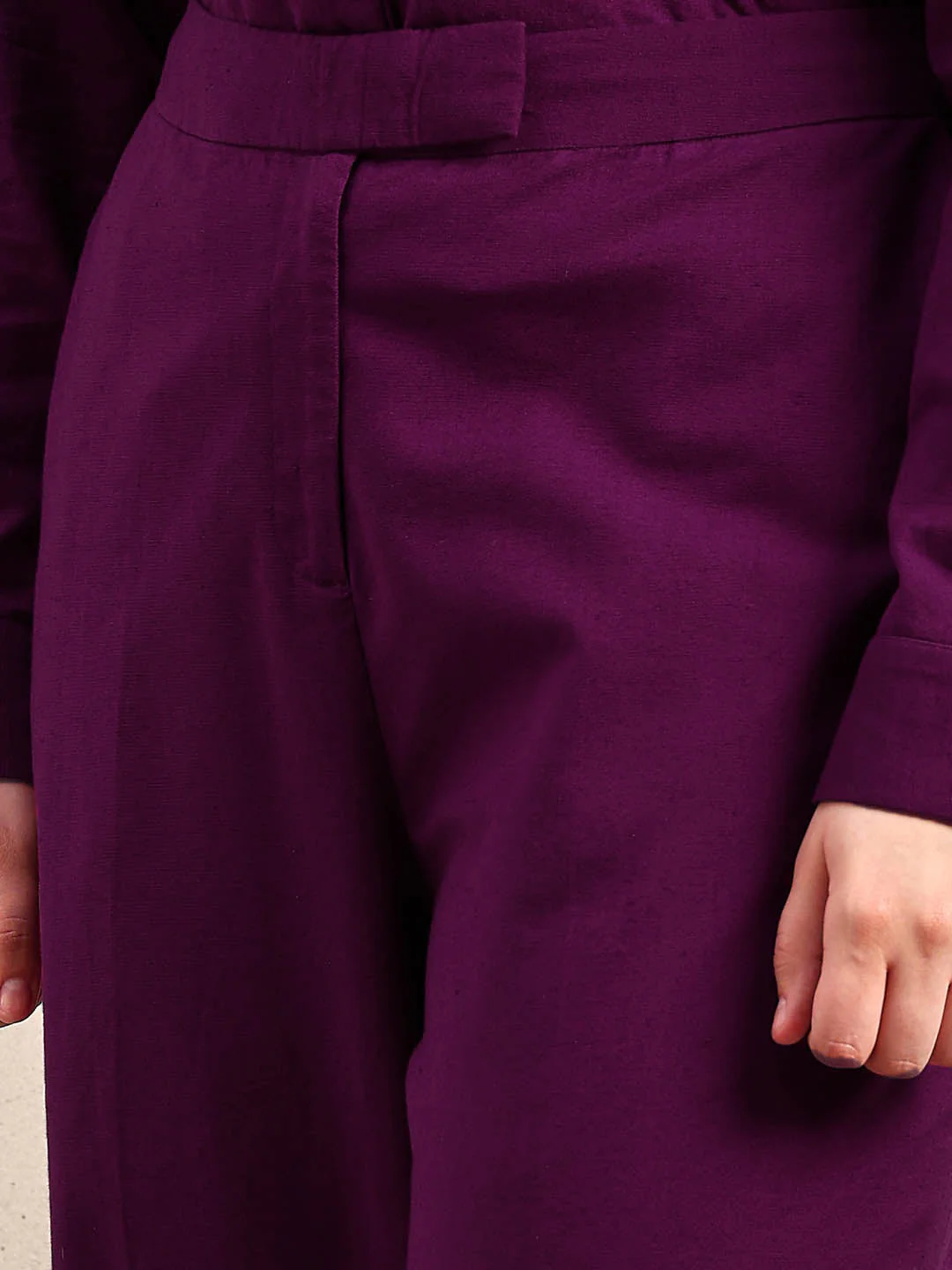 Curve Purple Wide Leg Pants - Image 8