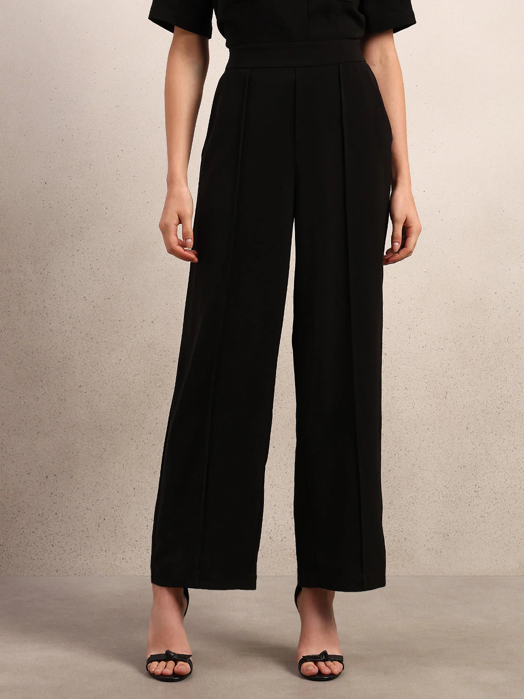 Black Ankle Length Pants - Image 2