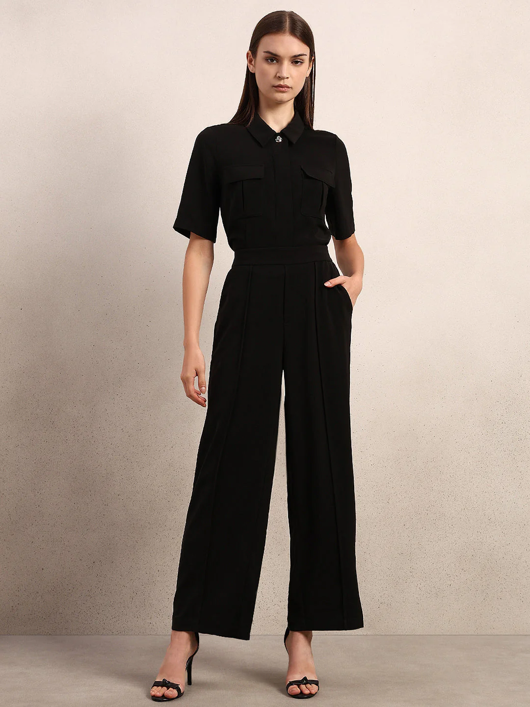 Black Ankle Length Pants - Image 5