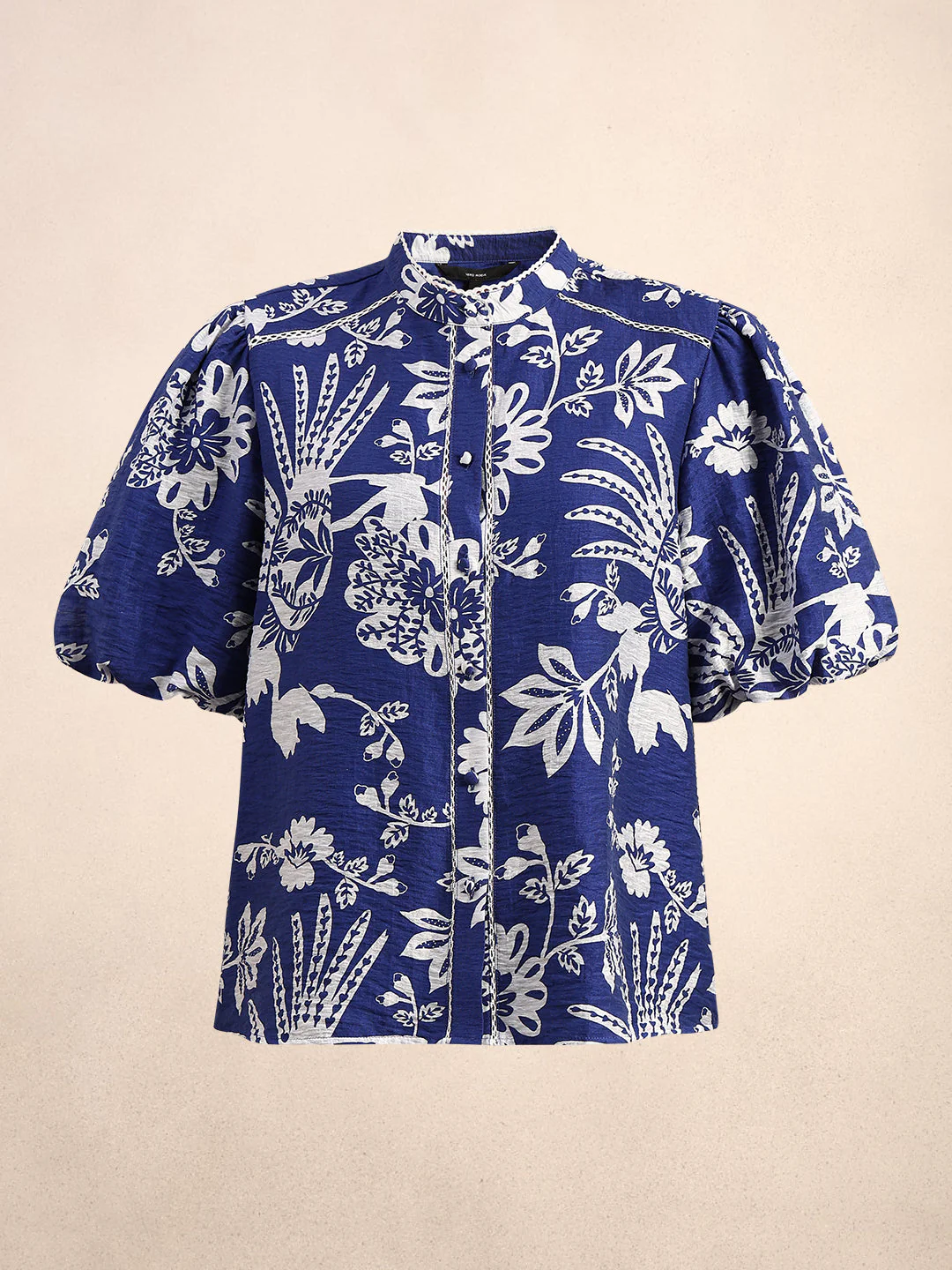 Printed Puff Sleeves Shirt - Image 7