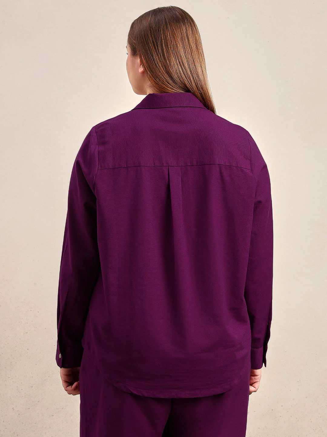 Curve Purple Button-Up Shirt - Image 4