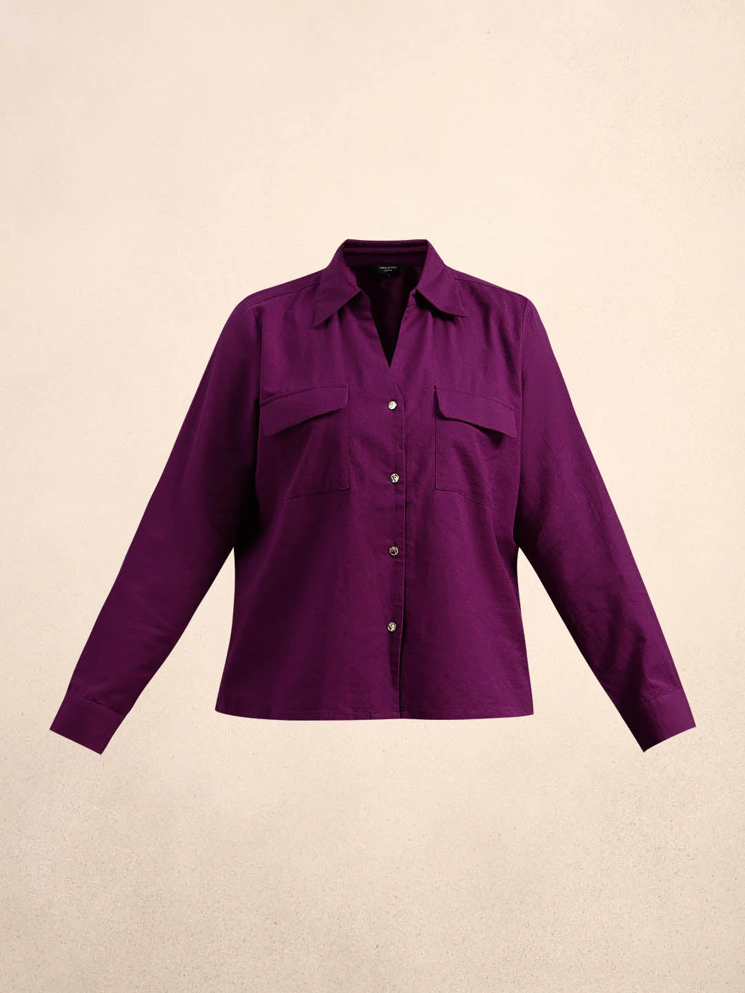 Curve Purple Button-Up Shirt - Image 7