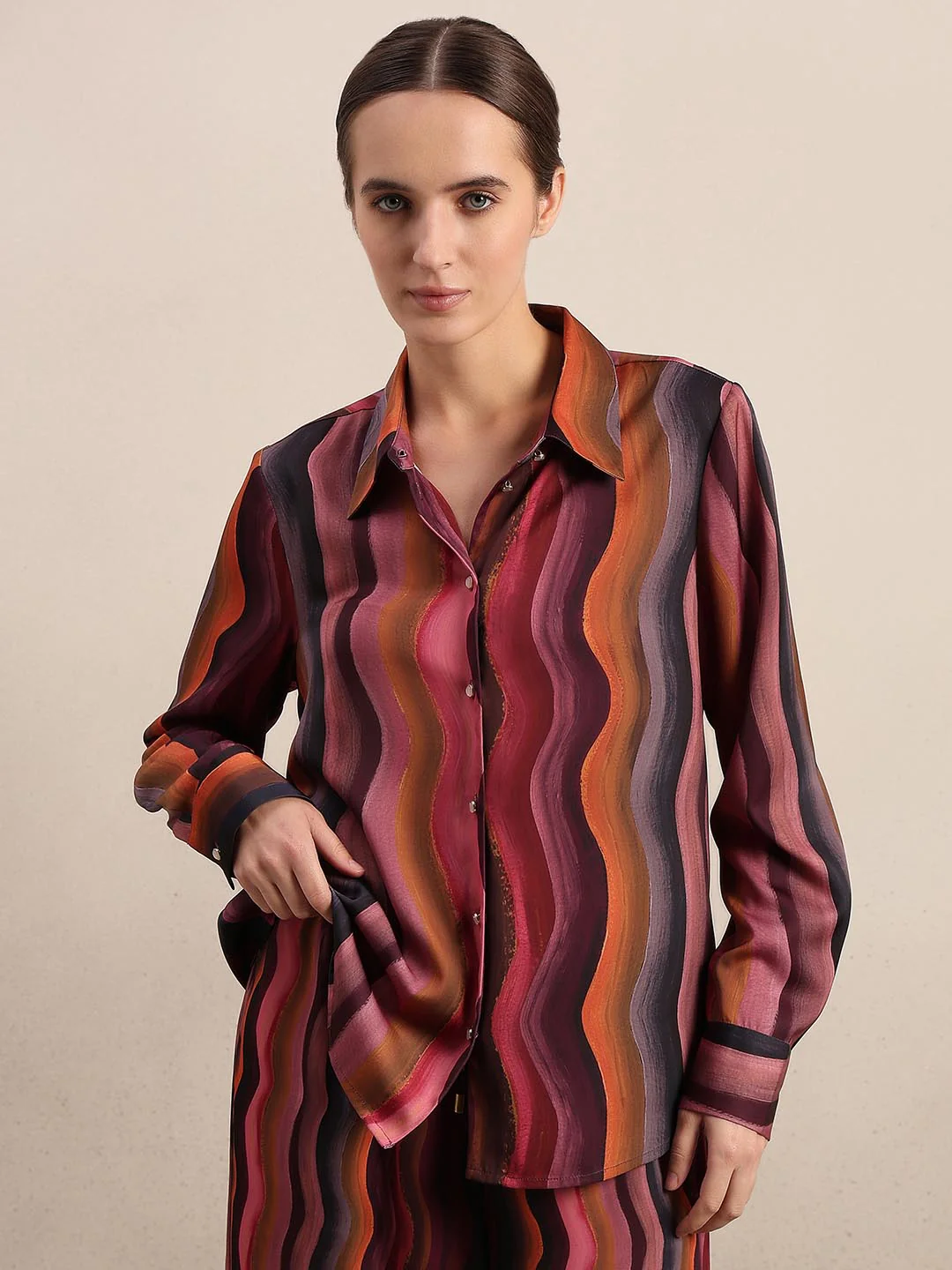 Red Printed Shirt - Image 2