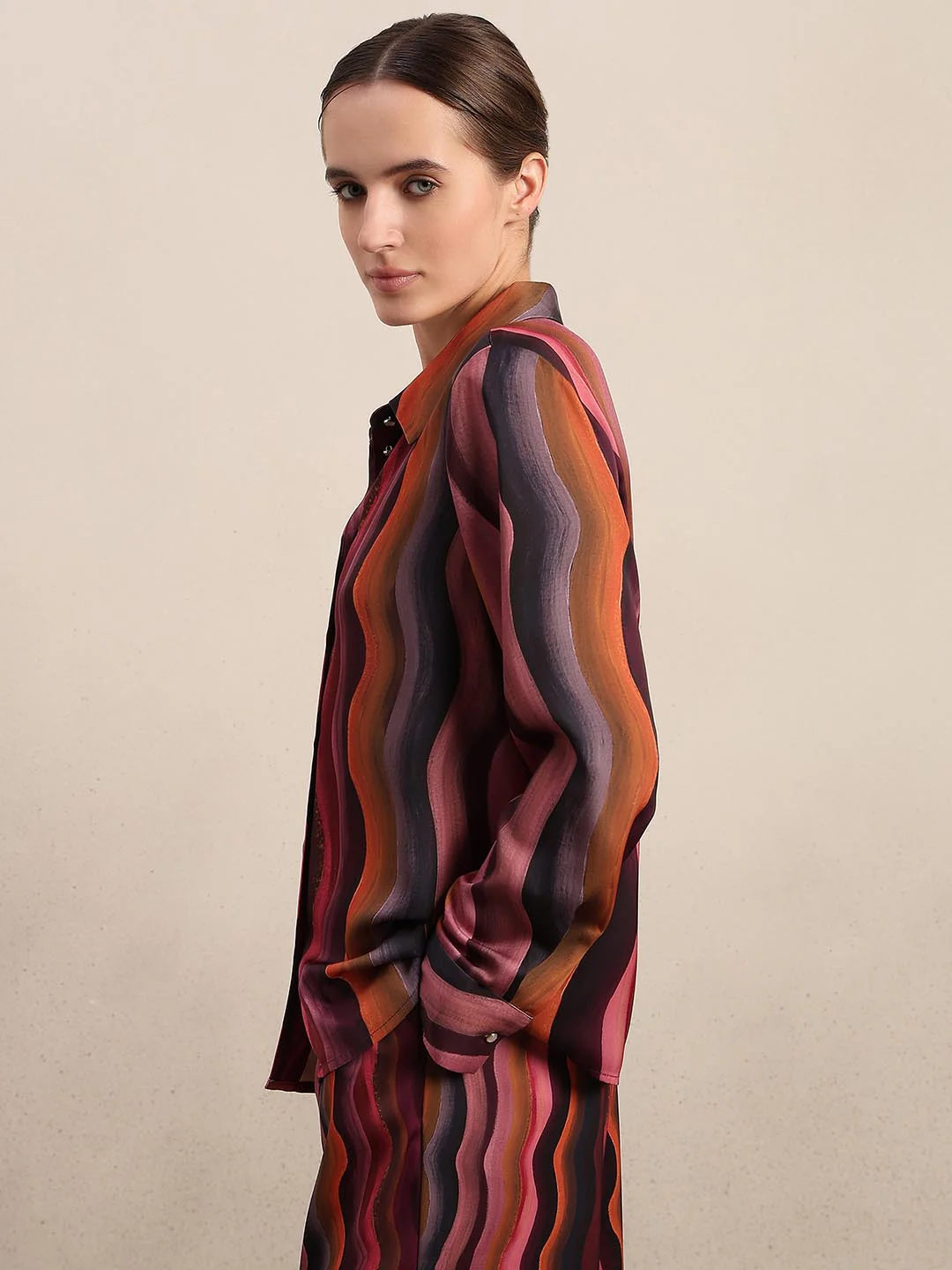 Red Printed Shirt - Image 3
