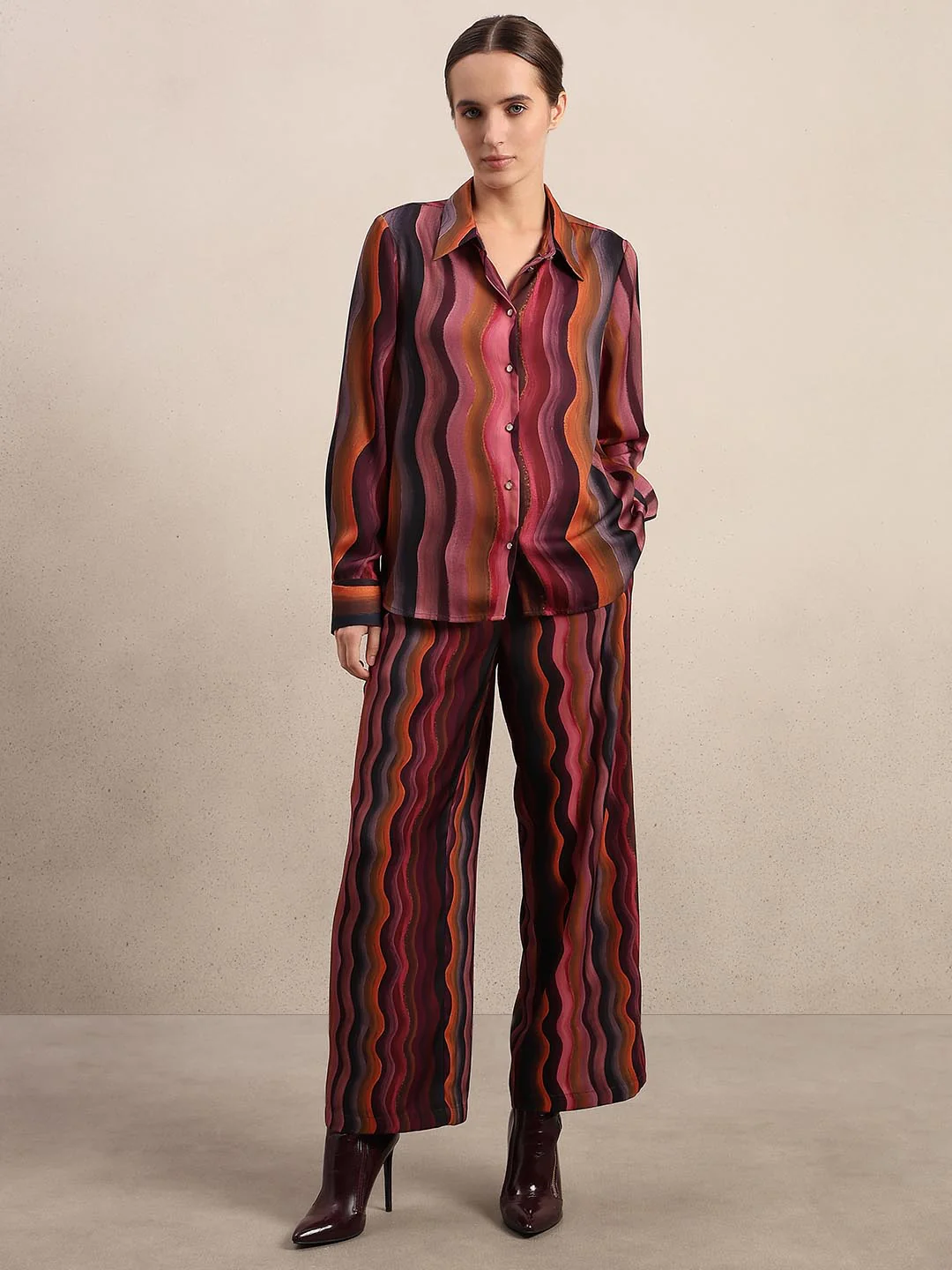 Red Printed Shirt - Image 5