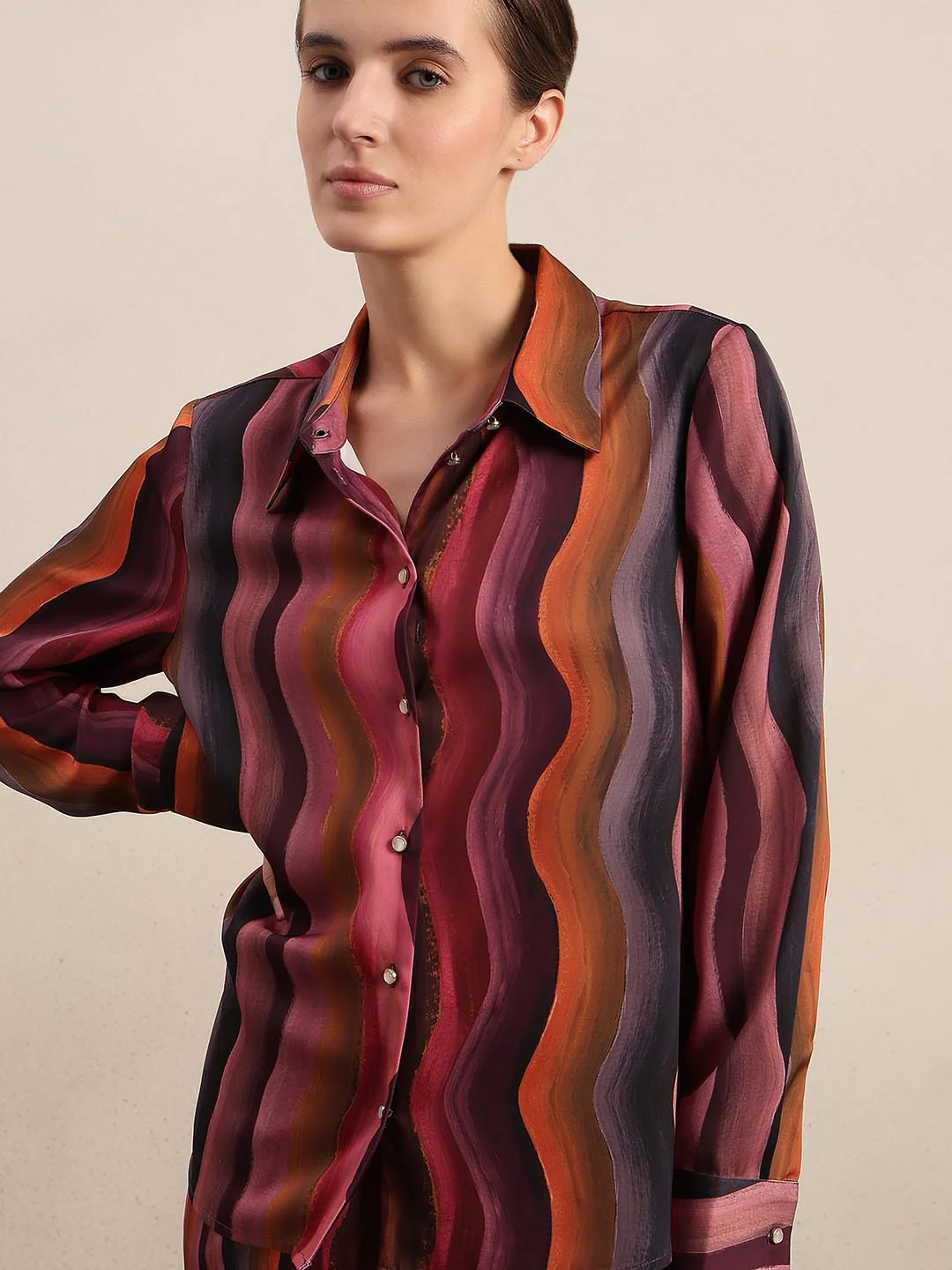 Red Printed Shirt - Image 6