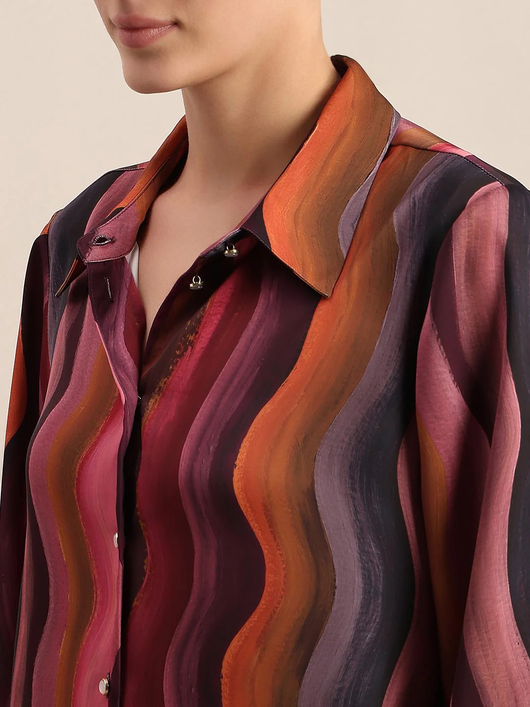 Red Printed Shirt - Image 8