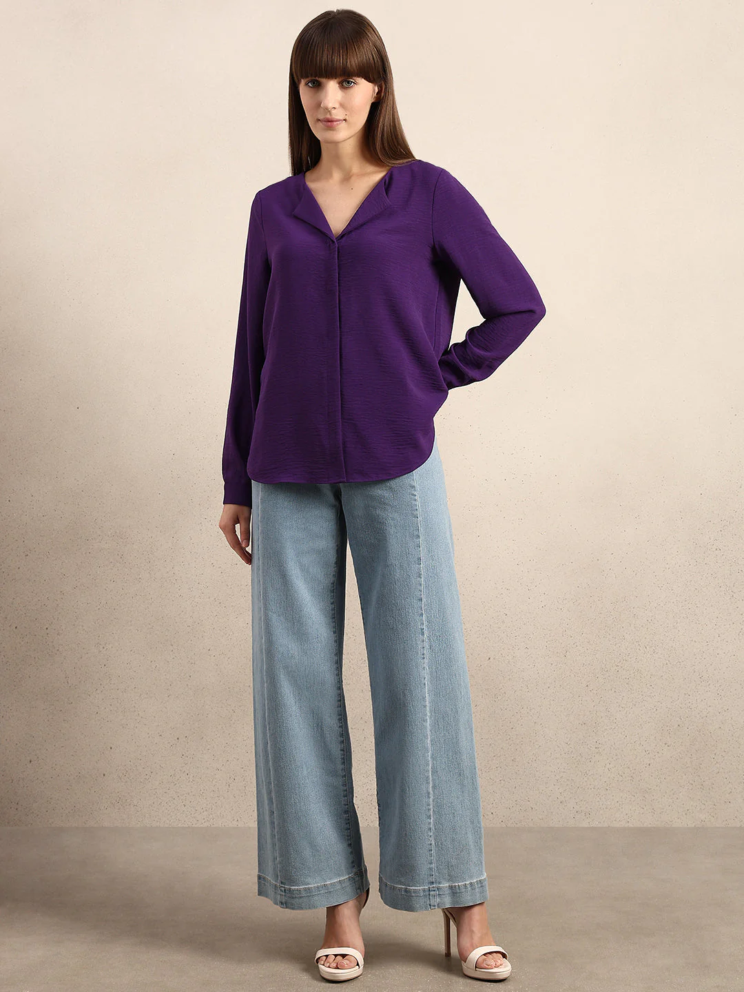 Purple V-Neck Top - Image 5
