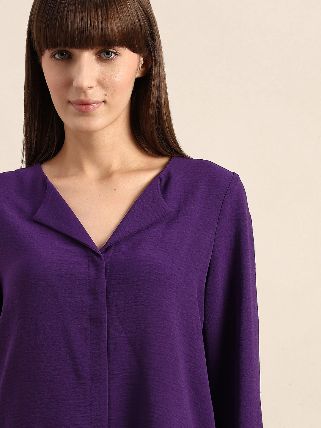 Purple V-Neck Top - Image 6