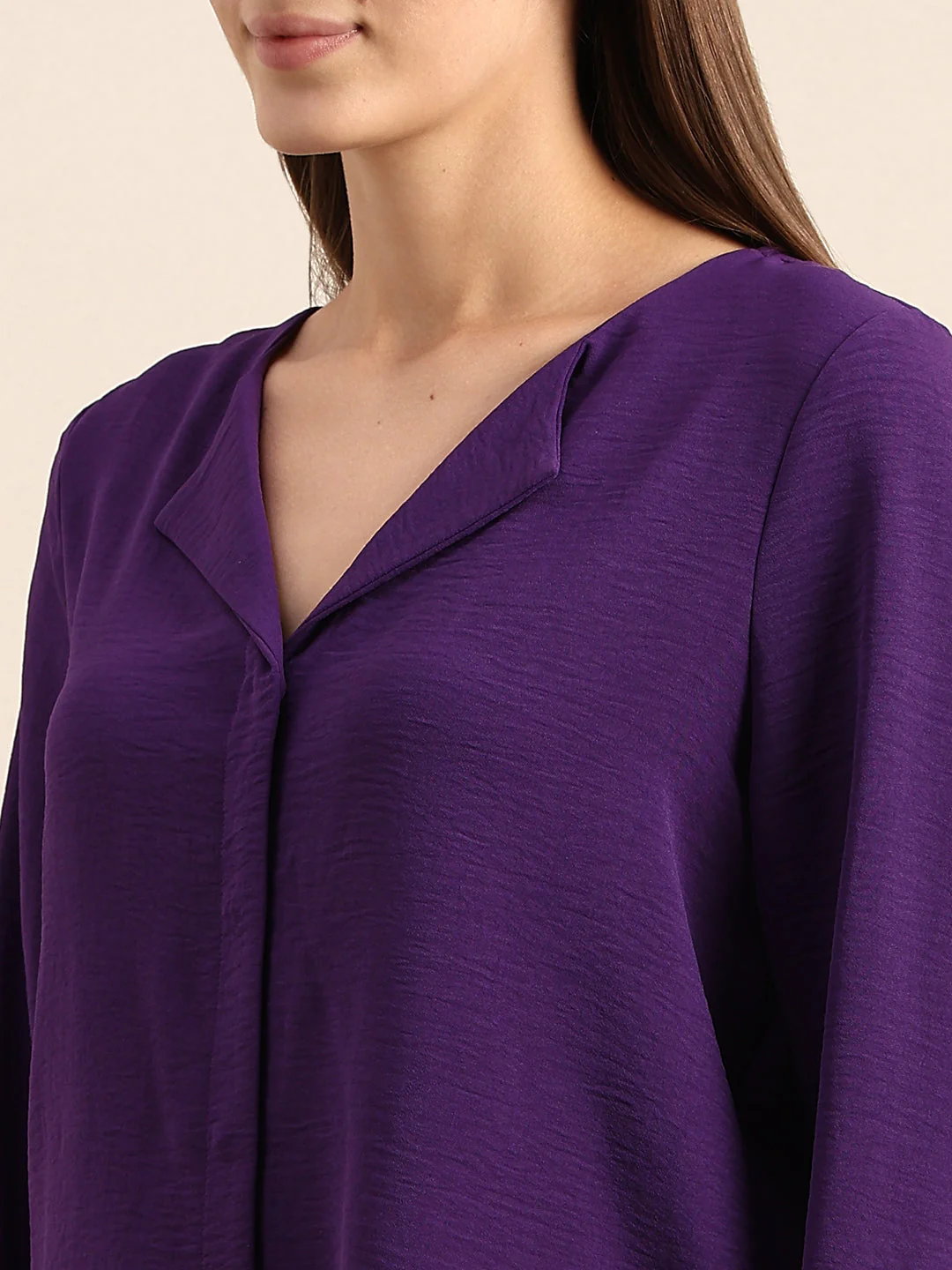 Purple V-Neck Top - Image 8