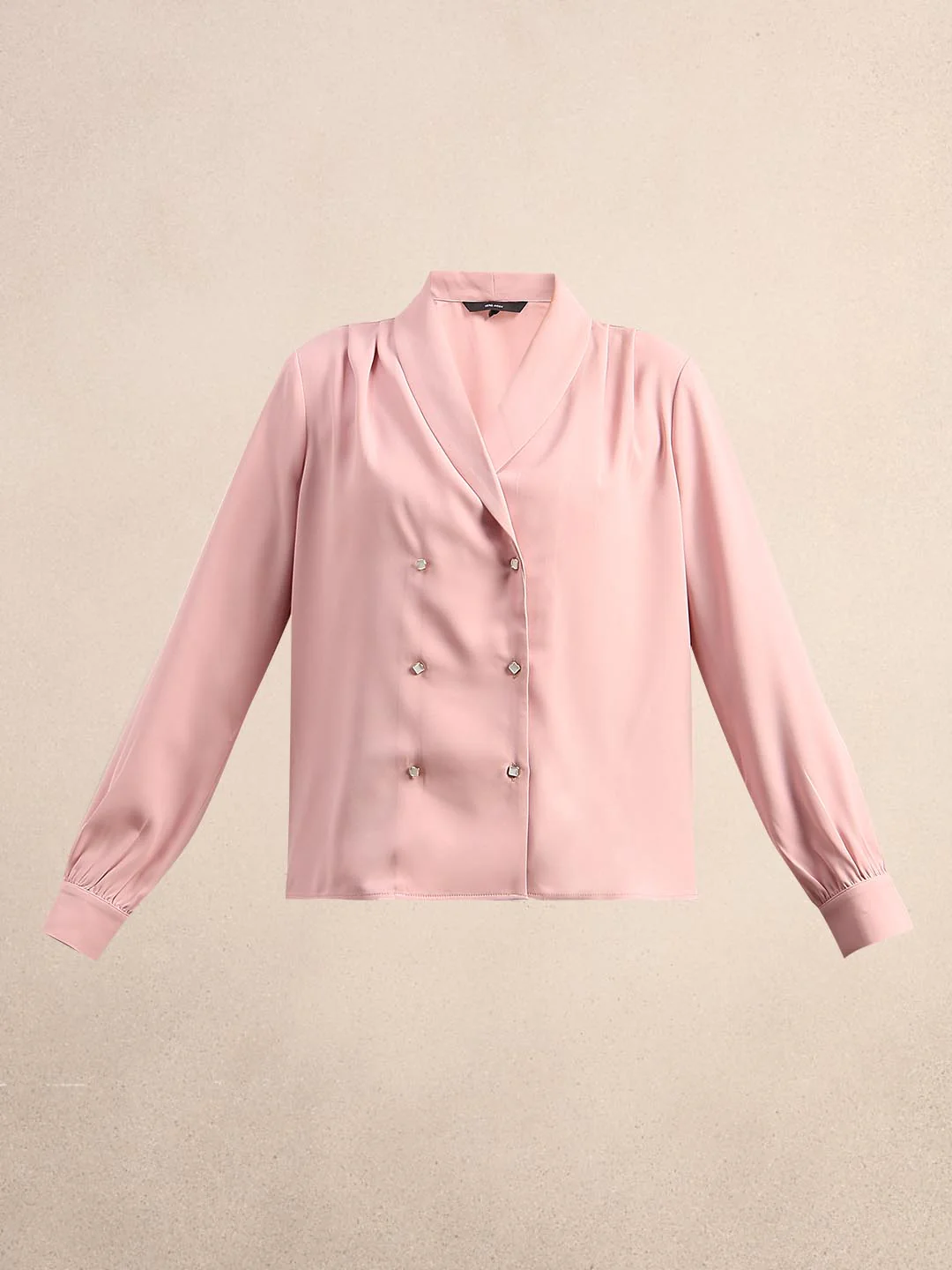 Pink Gathered Sleeves Top - Image 7