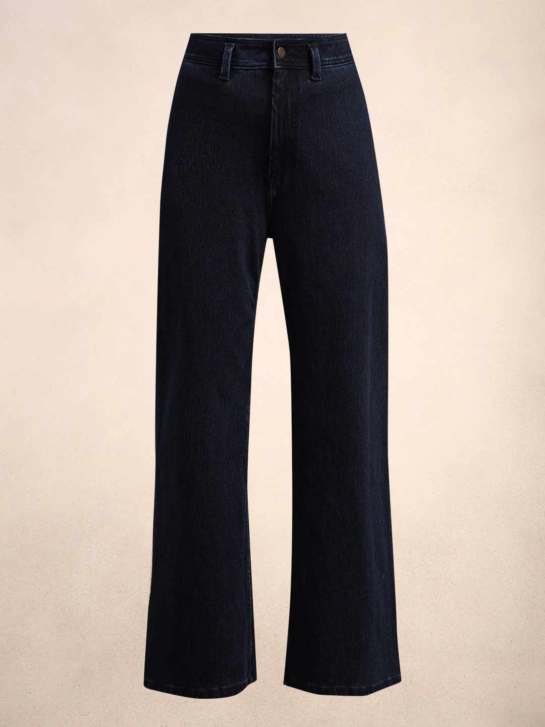 Mid Rise Wide Leg Jeans - Dark Blue - Image 7
