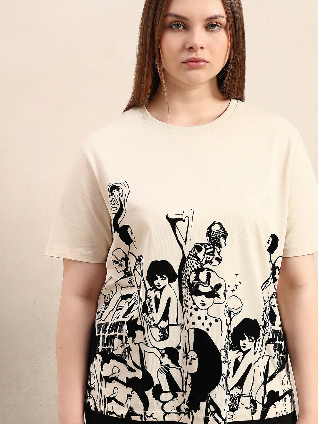 Curve Graphic Print T-Shirt - Image 6