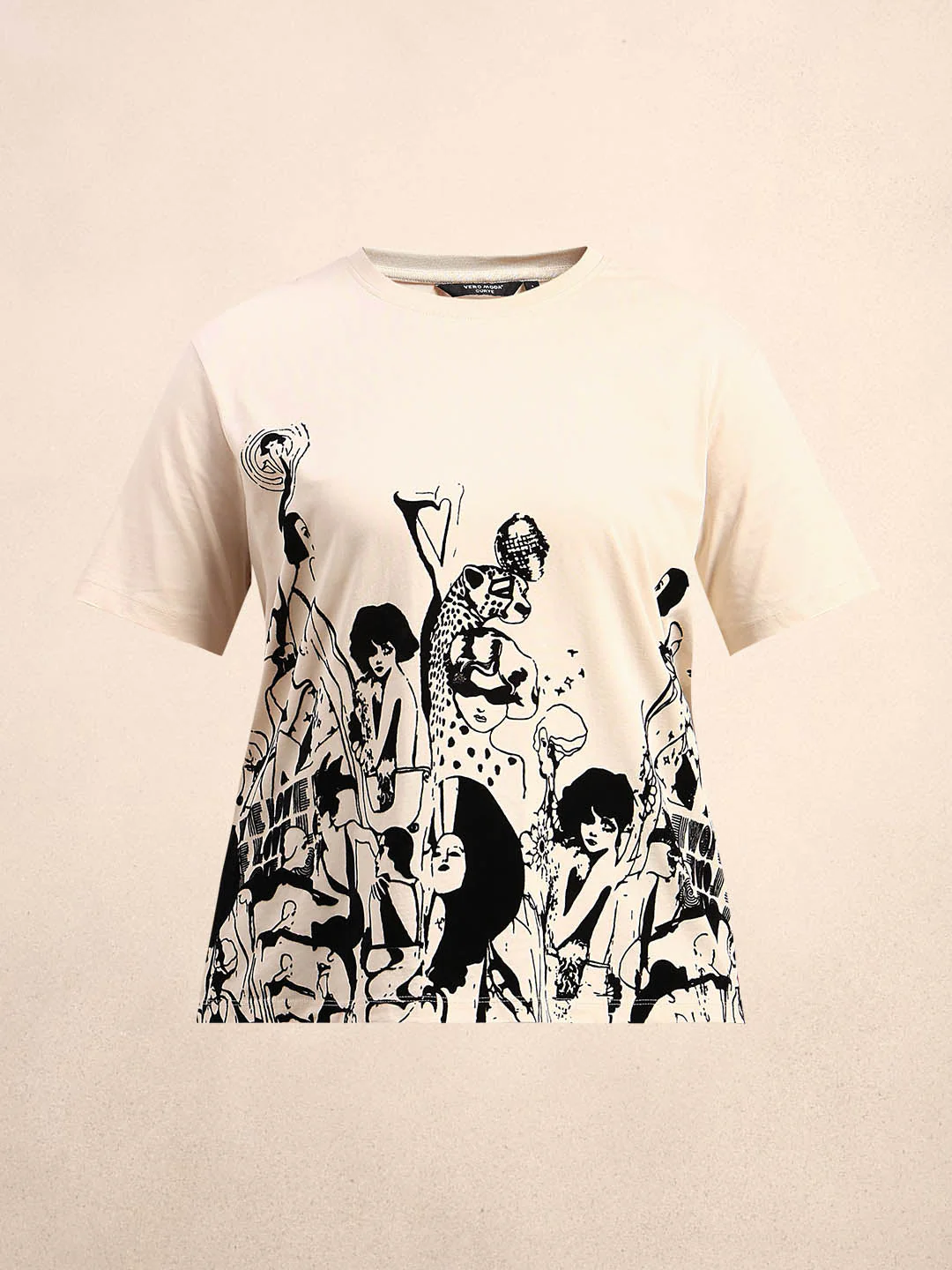 Curve Graphic Print T-Shirt - Image 7
