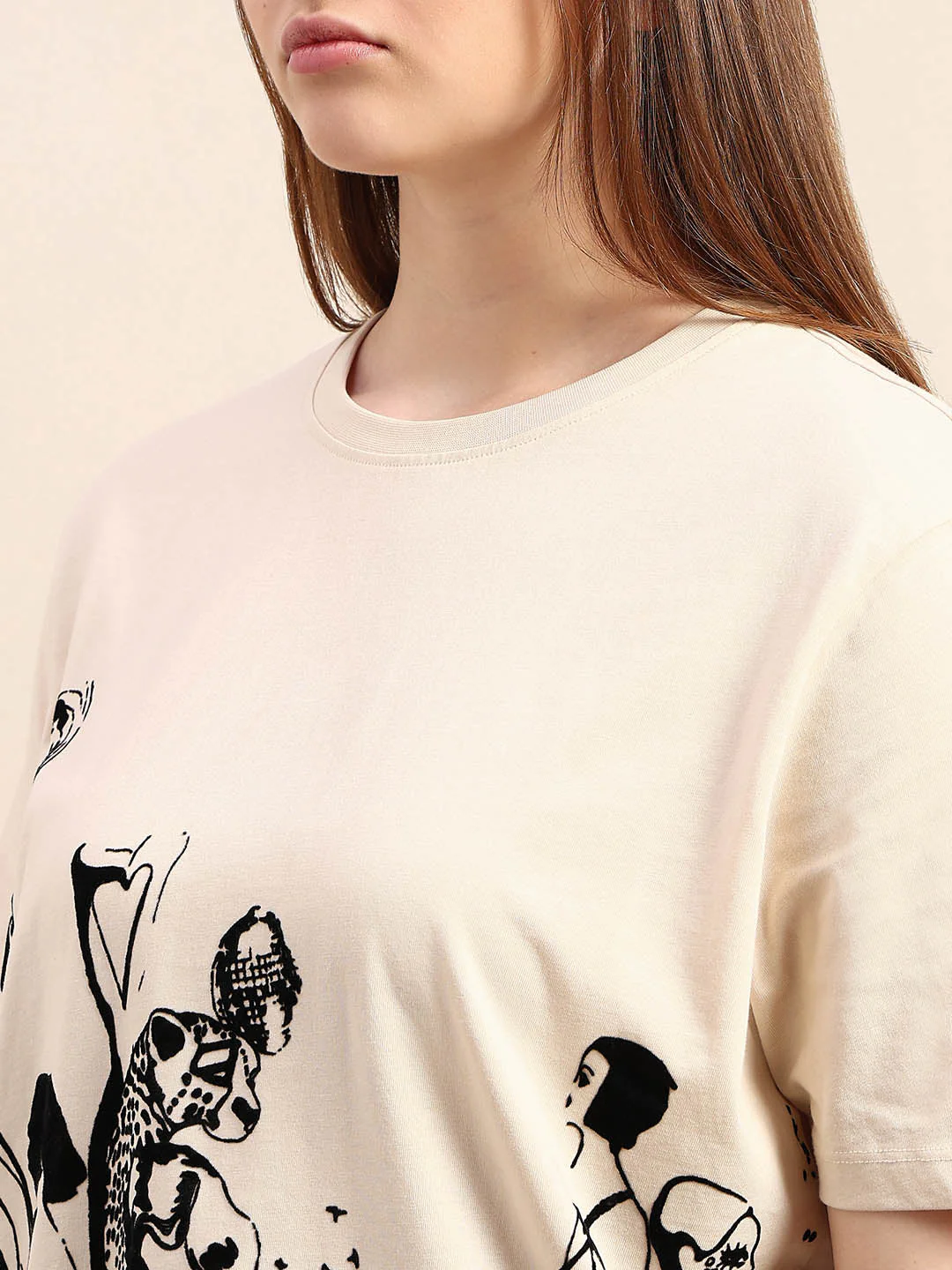 Curve Graphic Print T-Shirt - Image 8