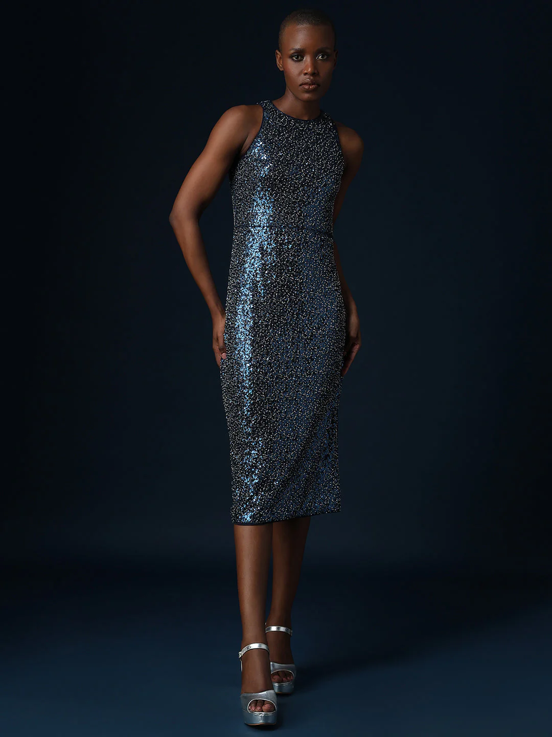 Marquee Sequin Midi Dress - Image 2