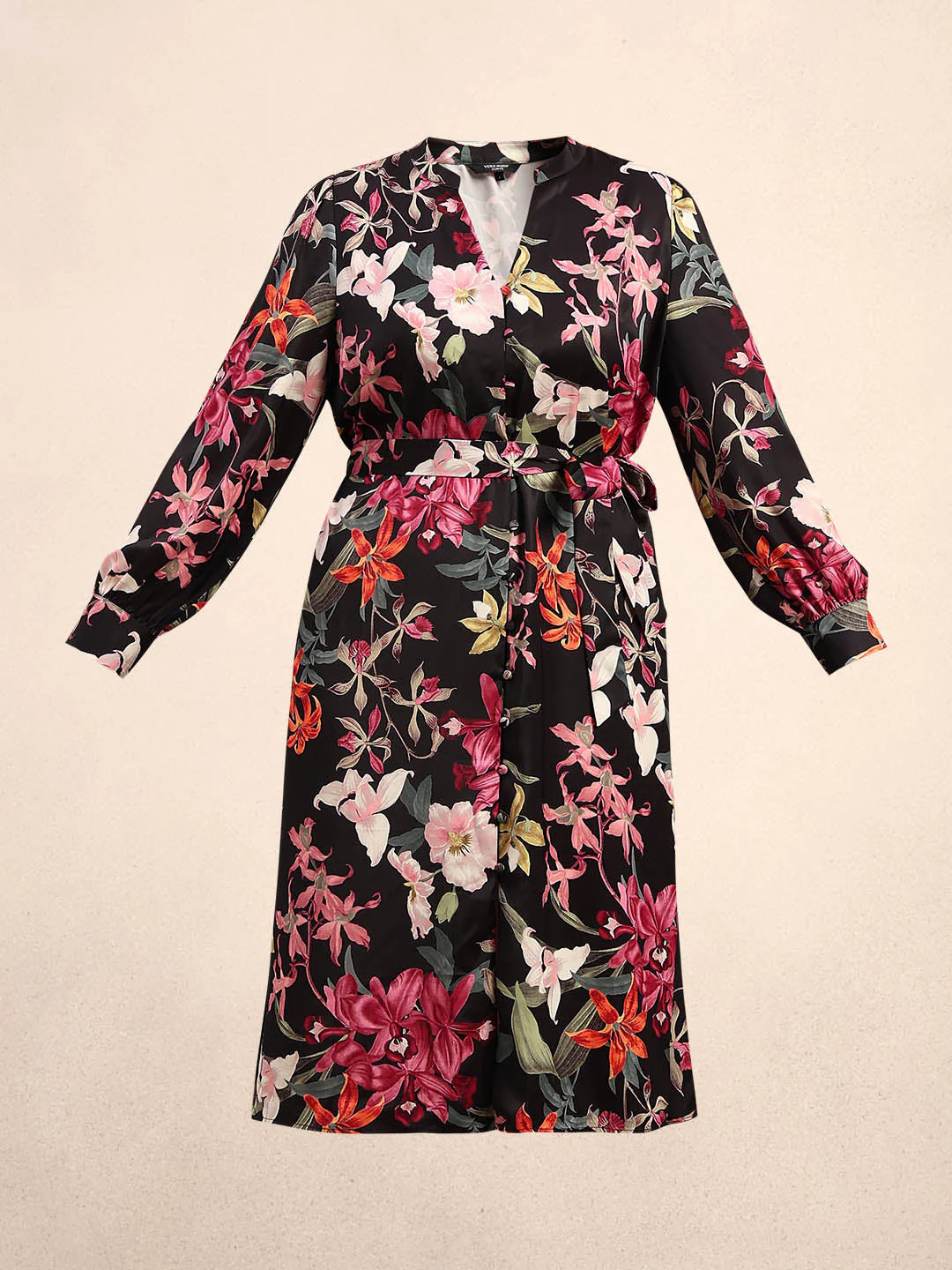 Curve Floral Print Midi Dress - Image 7