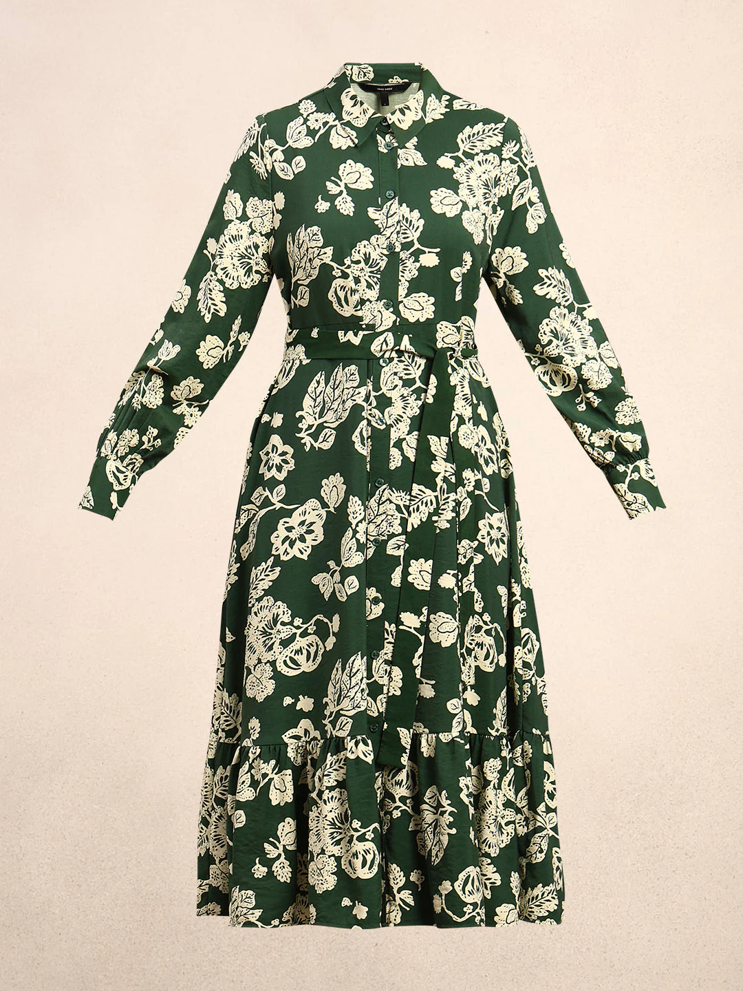 Floral Belted Shirt Dress - Image 7