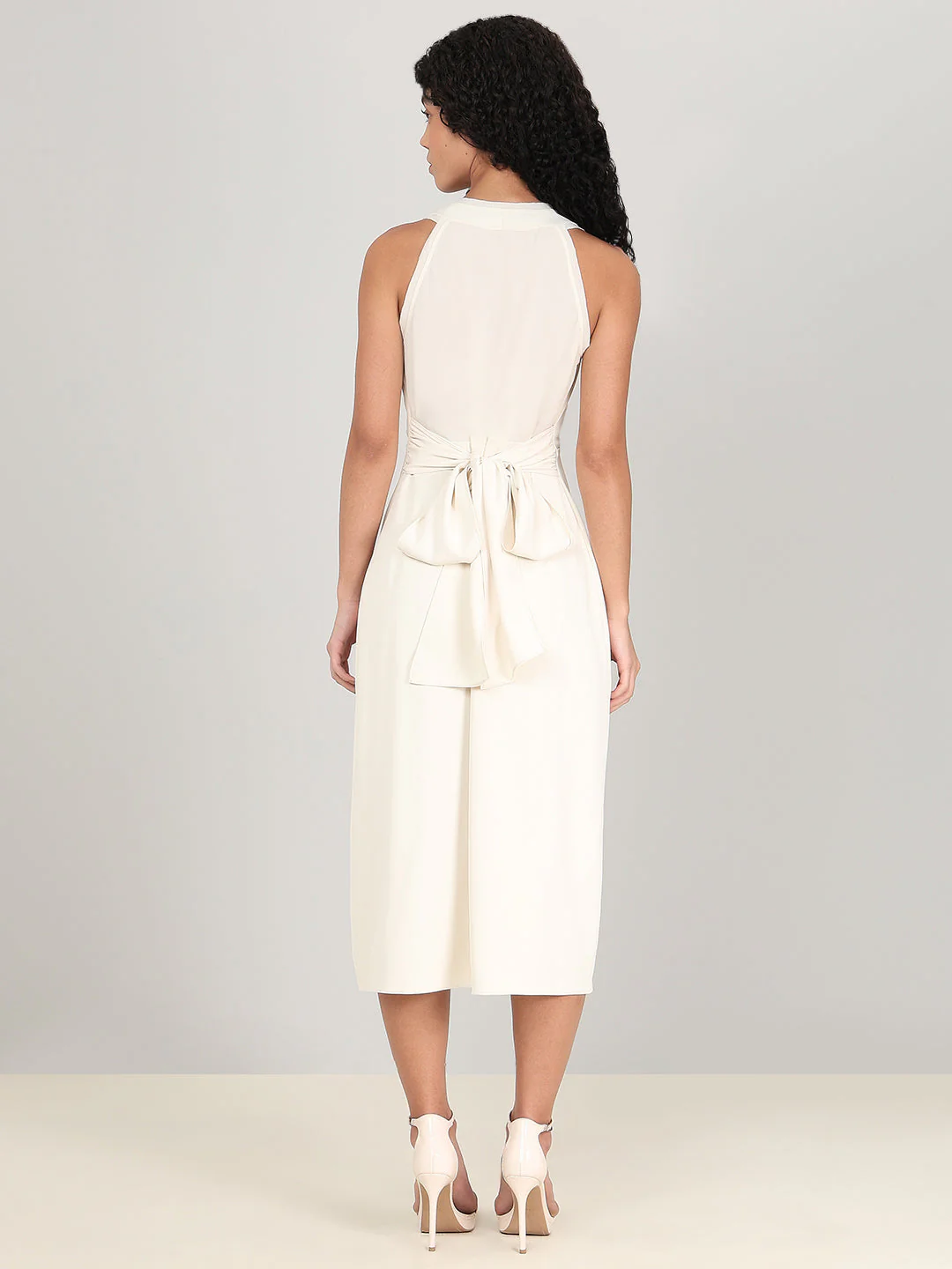 V-Neck Sleeveless Midi Dress - Image 4