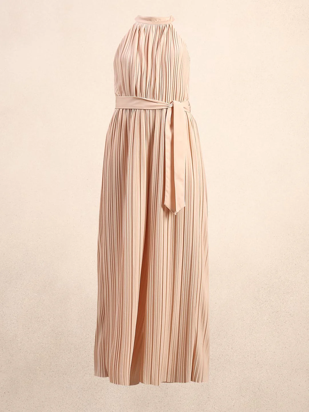 Crystal Pink Pleated Jumpsuit - Image 7