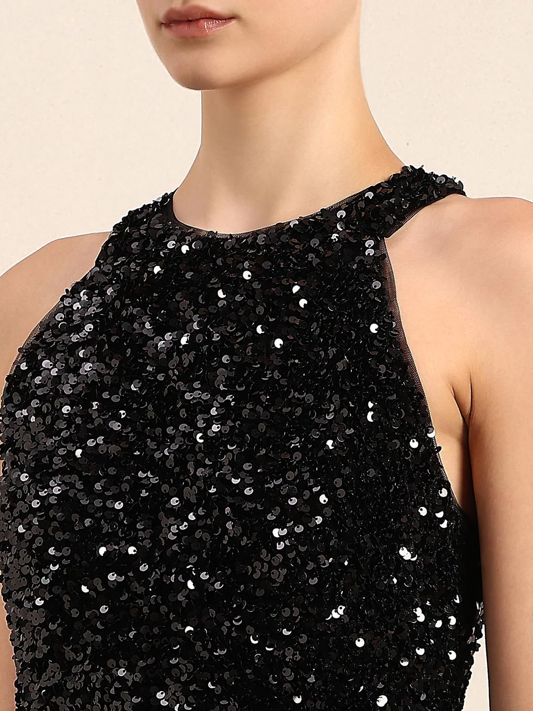 Black Emebellished Jumpsuit - Image 6