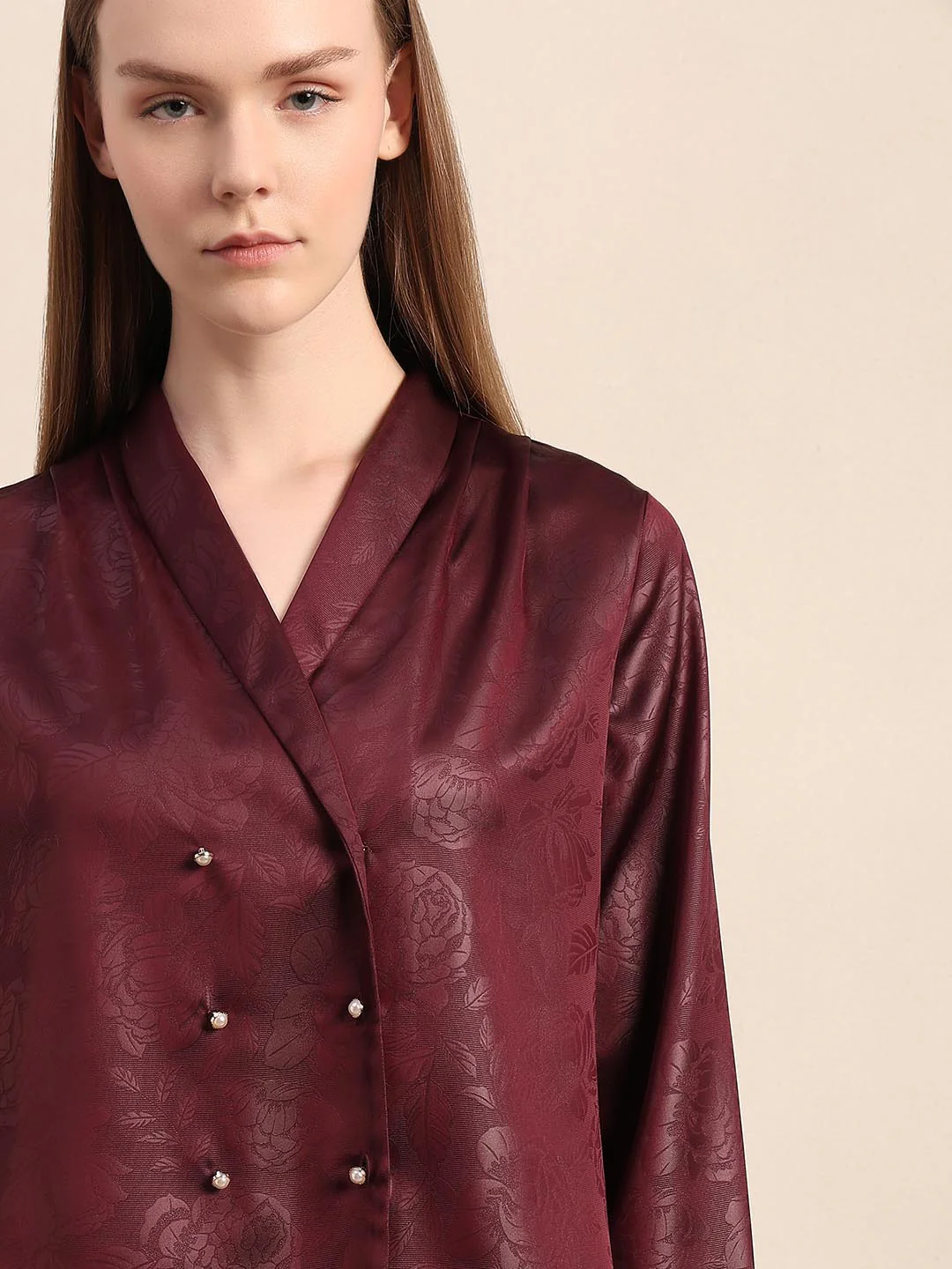 Maroon Textured Top - Image 6
