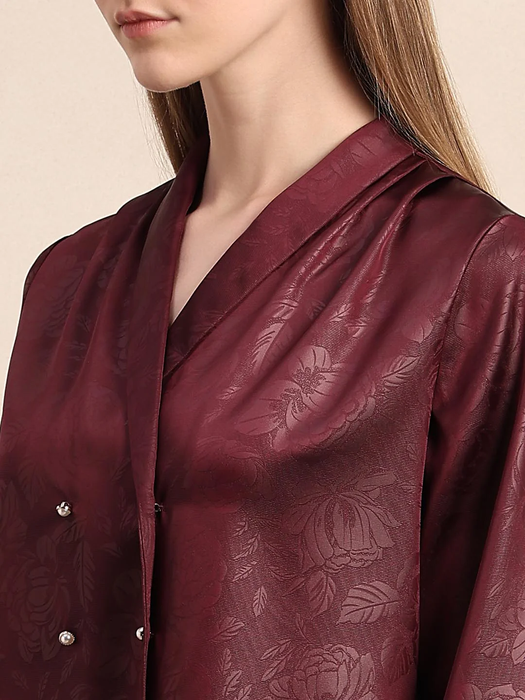 Maroon Textured Top - Image 8