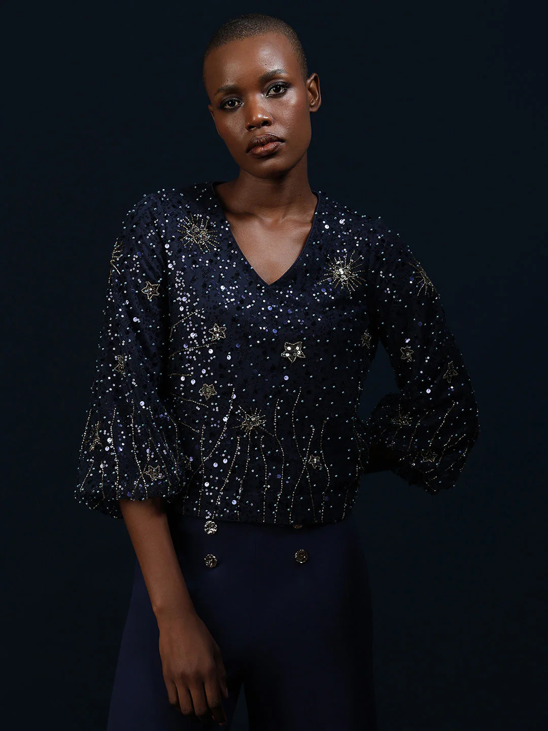 Marquee Sequin Embellished Top - Image 2