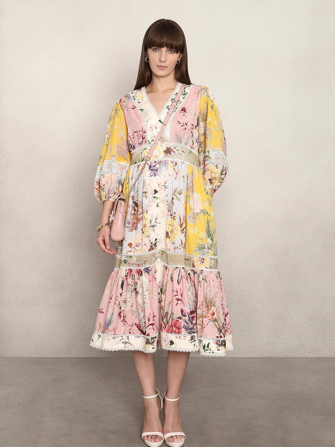Flowy Floral Midi Dress