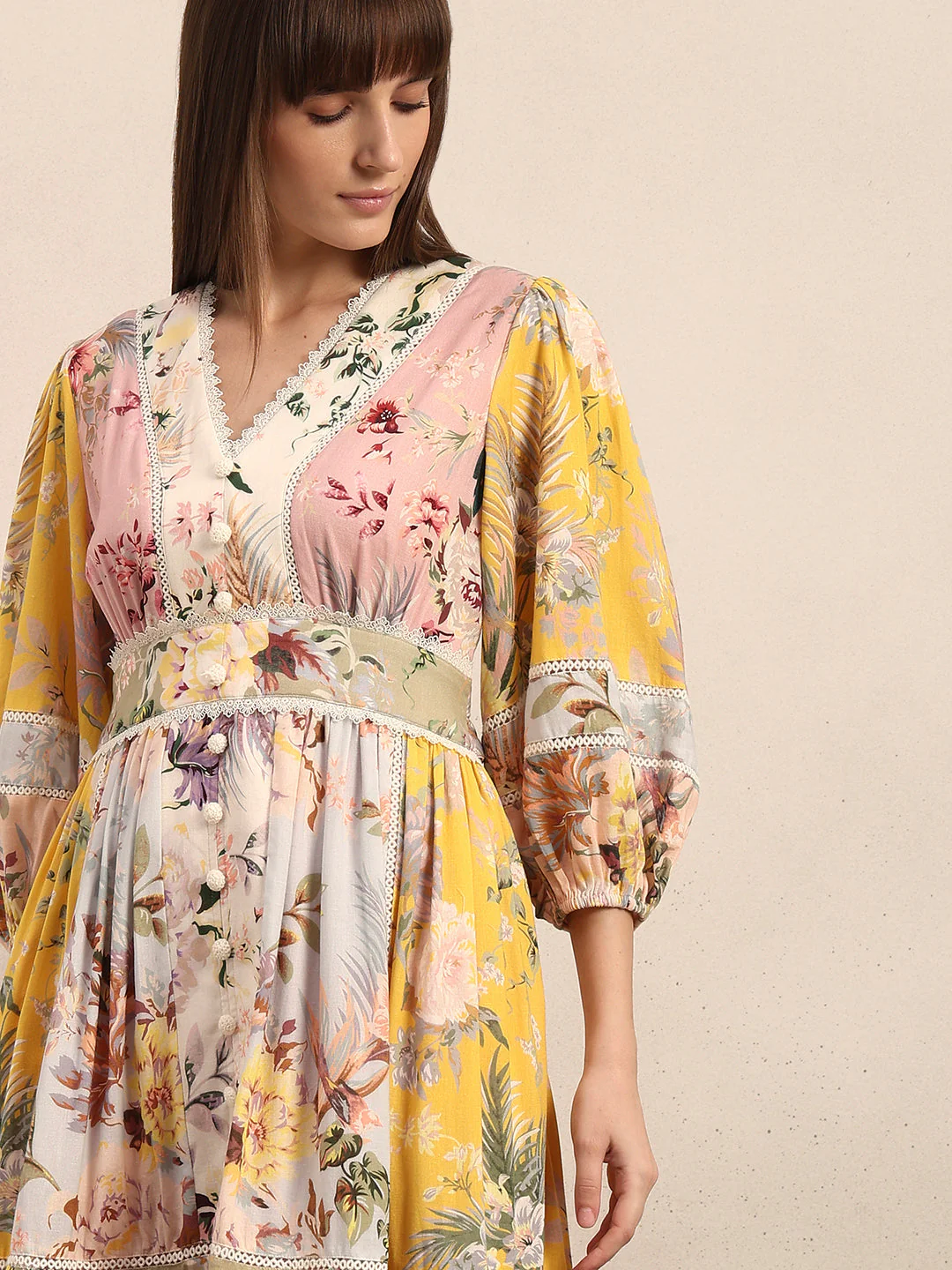 Flowy Floral Midi Dress - Image 5