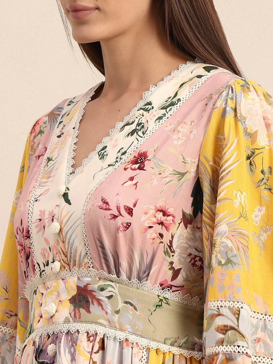 Flowy Floral Midi Dress - Image 6
