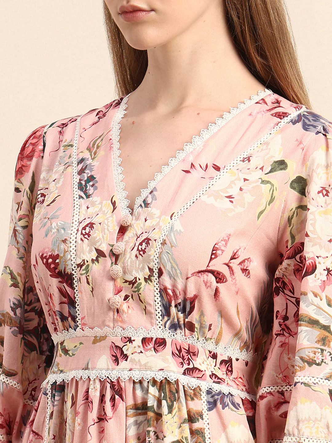 Floral Ruffle Mini Dress - Image 8
