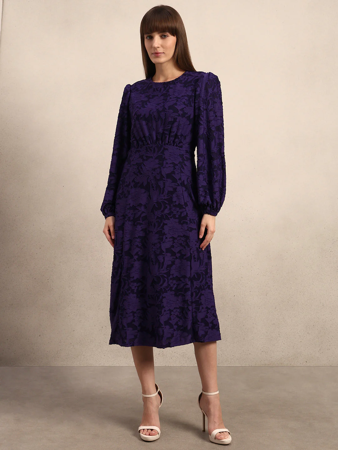 Textured Midi Dress - Image 2
