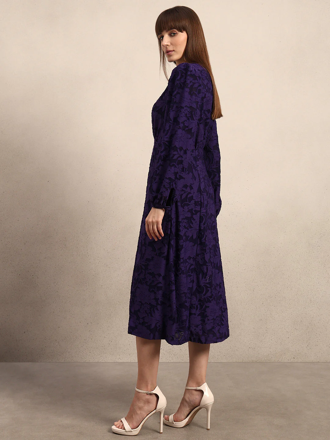 Textured Midi Dress - Image 3