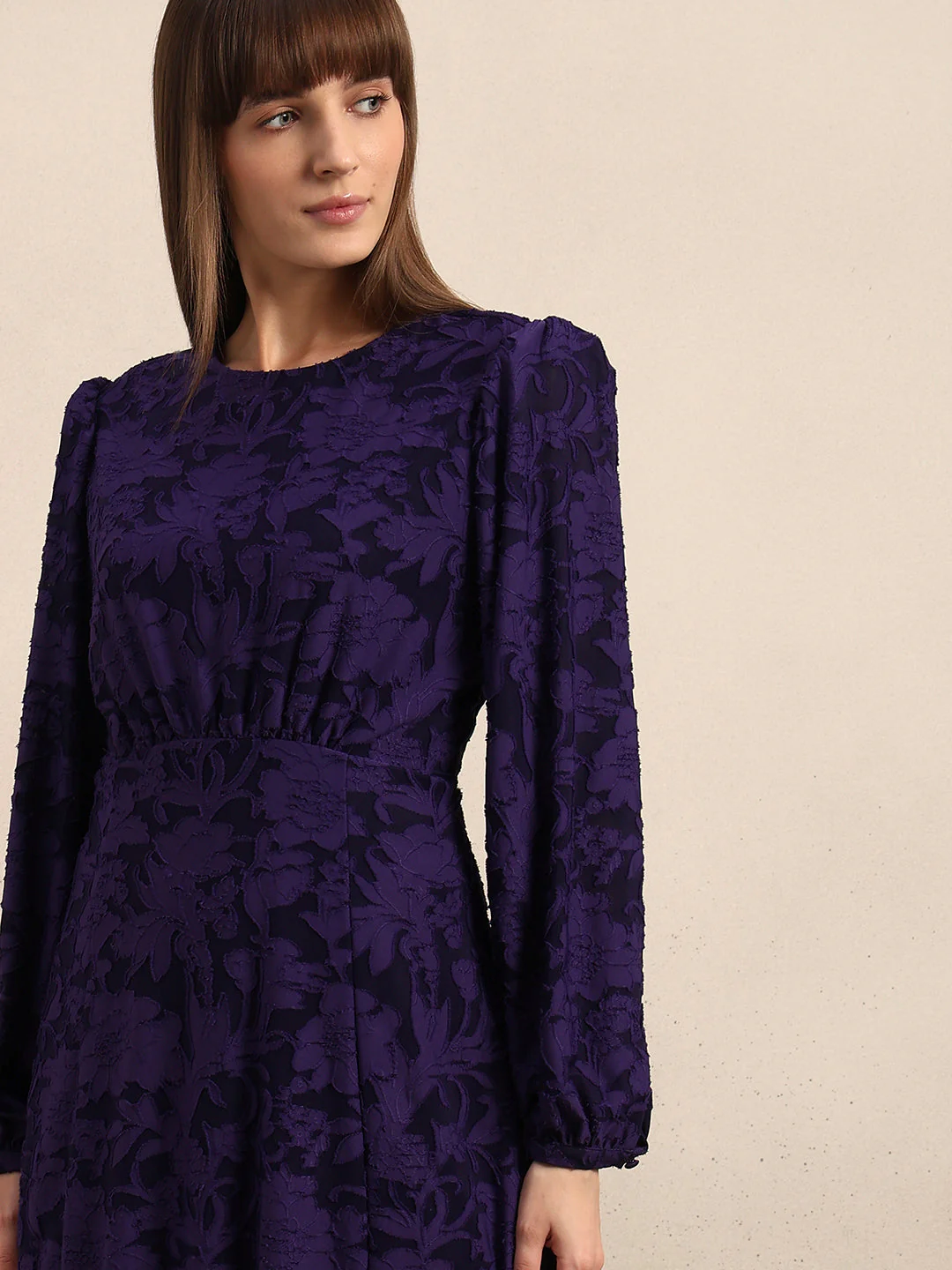 Textured Midi Dress - Image 5