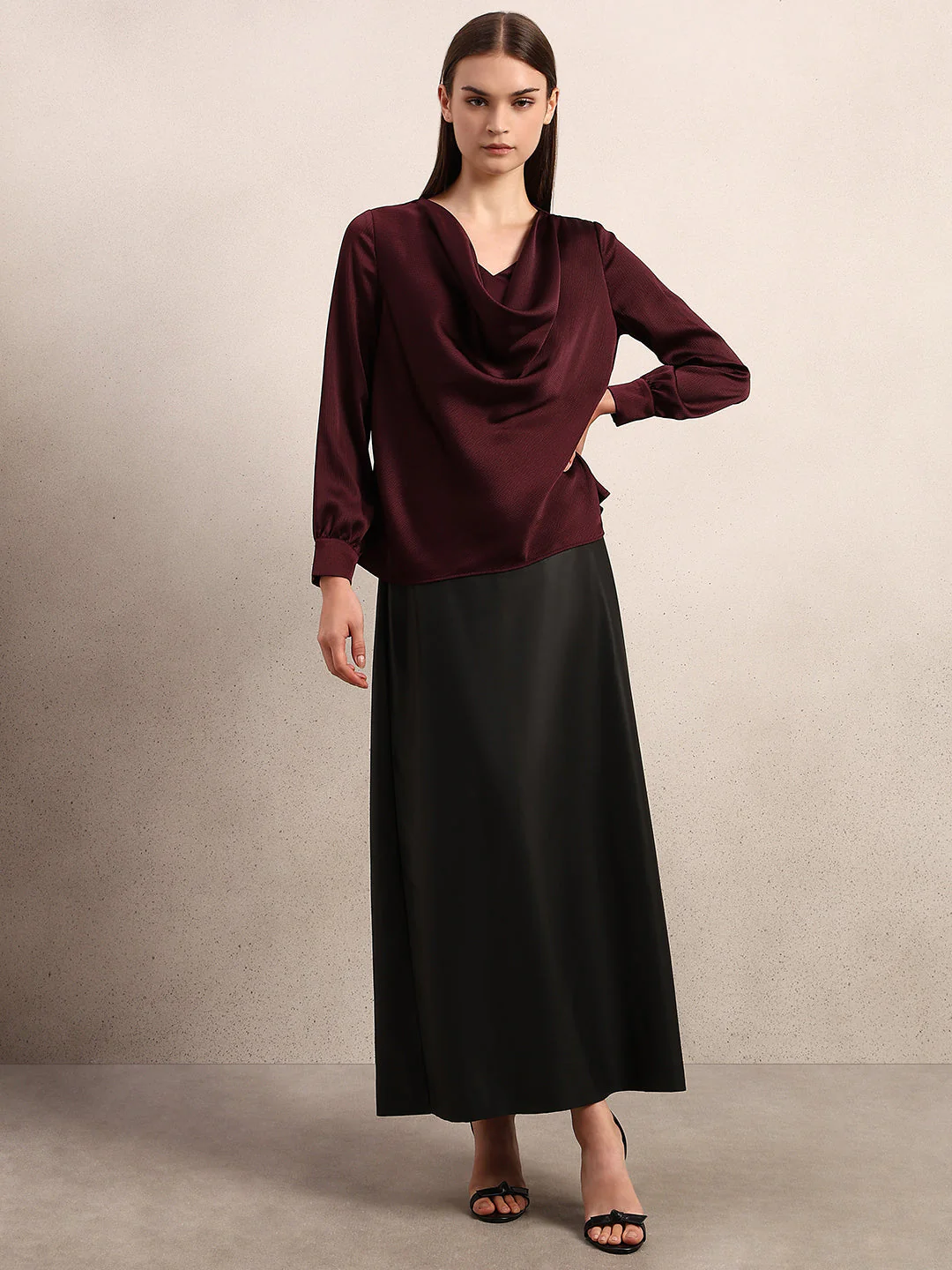 Burgundy Full Sleeves Top - Image 5