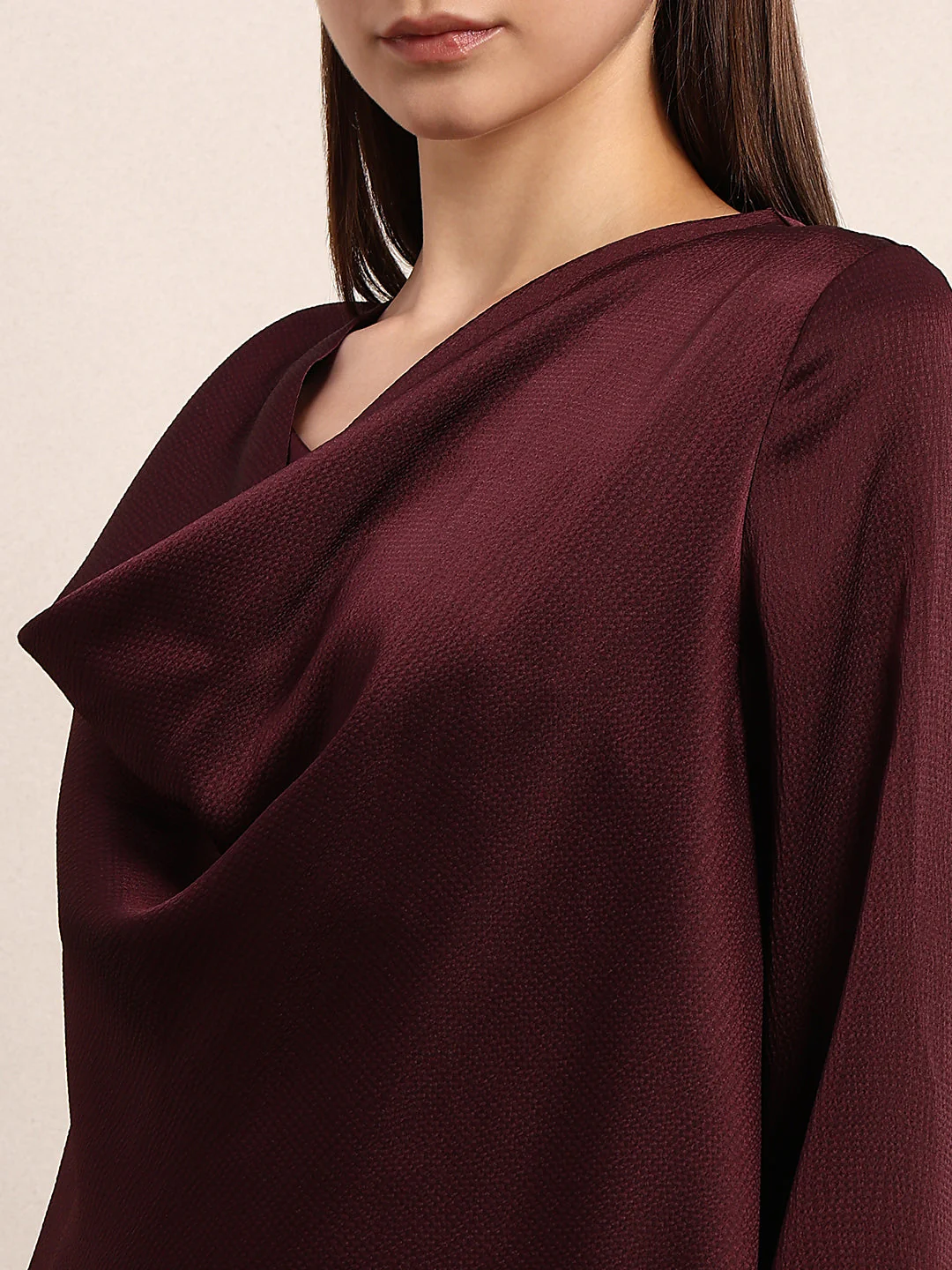 Burgundy Full Sleeves Top - Image 8