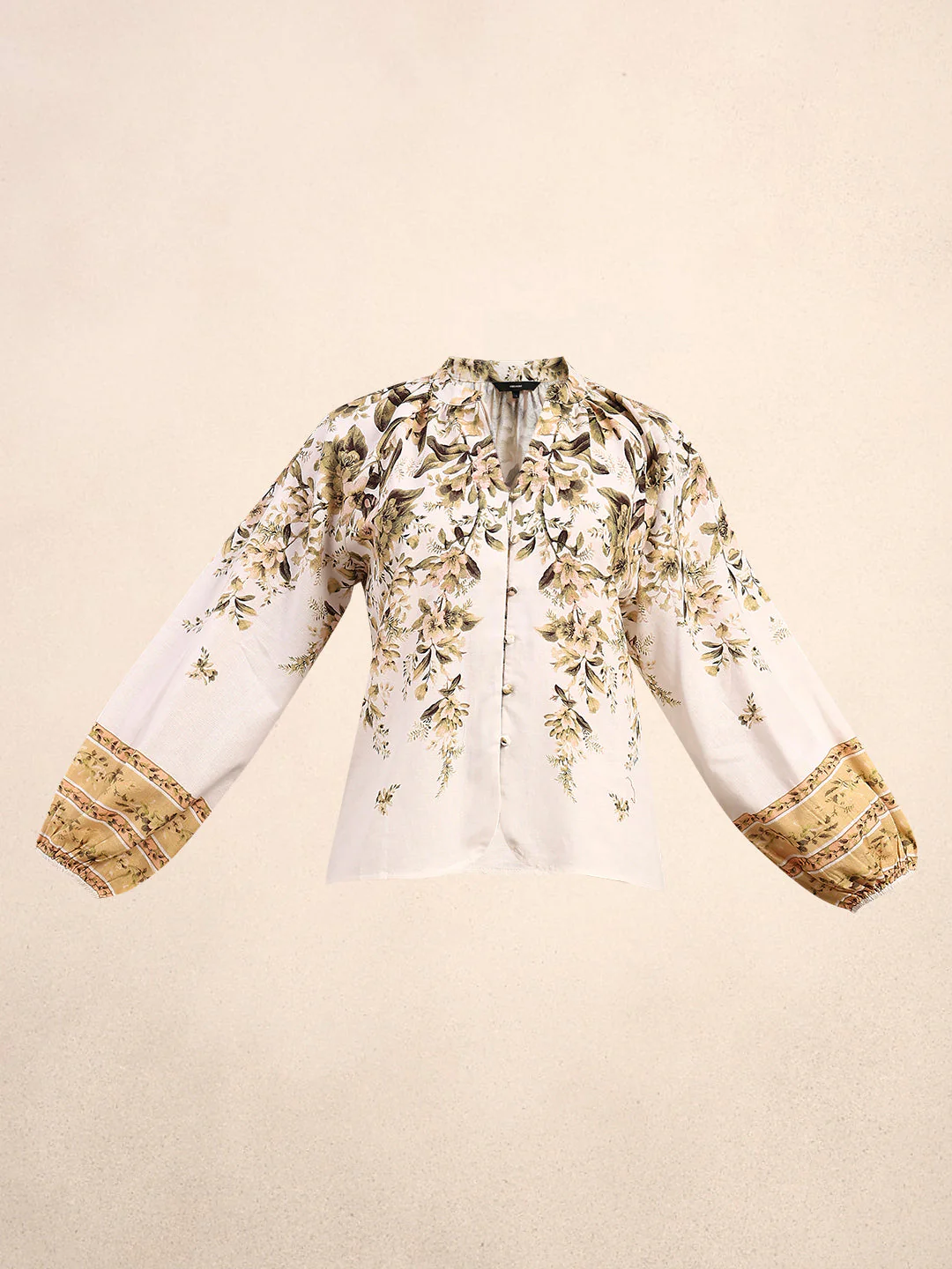 Delicate Floral Print Top - Image 7