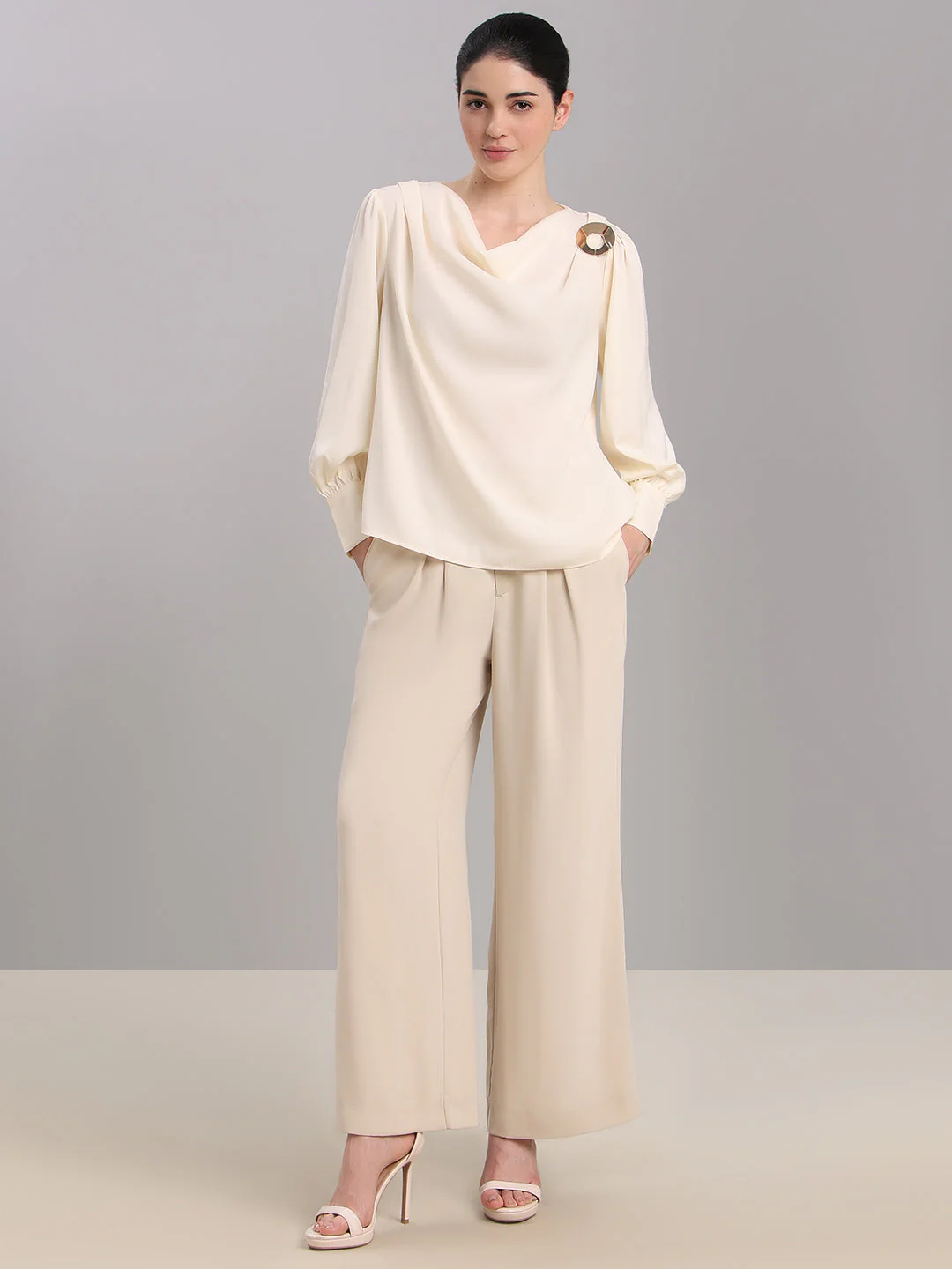 Ivory Draped Top - Image 5