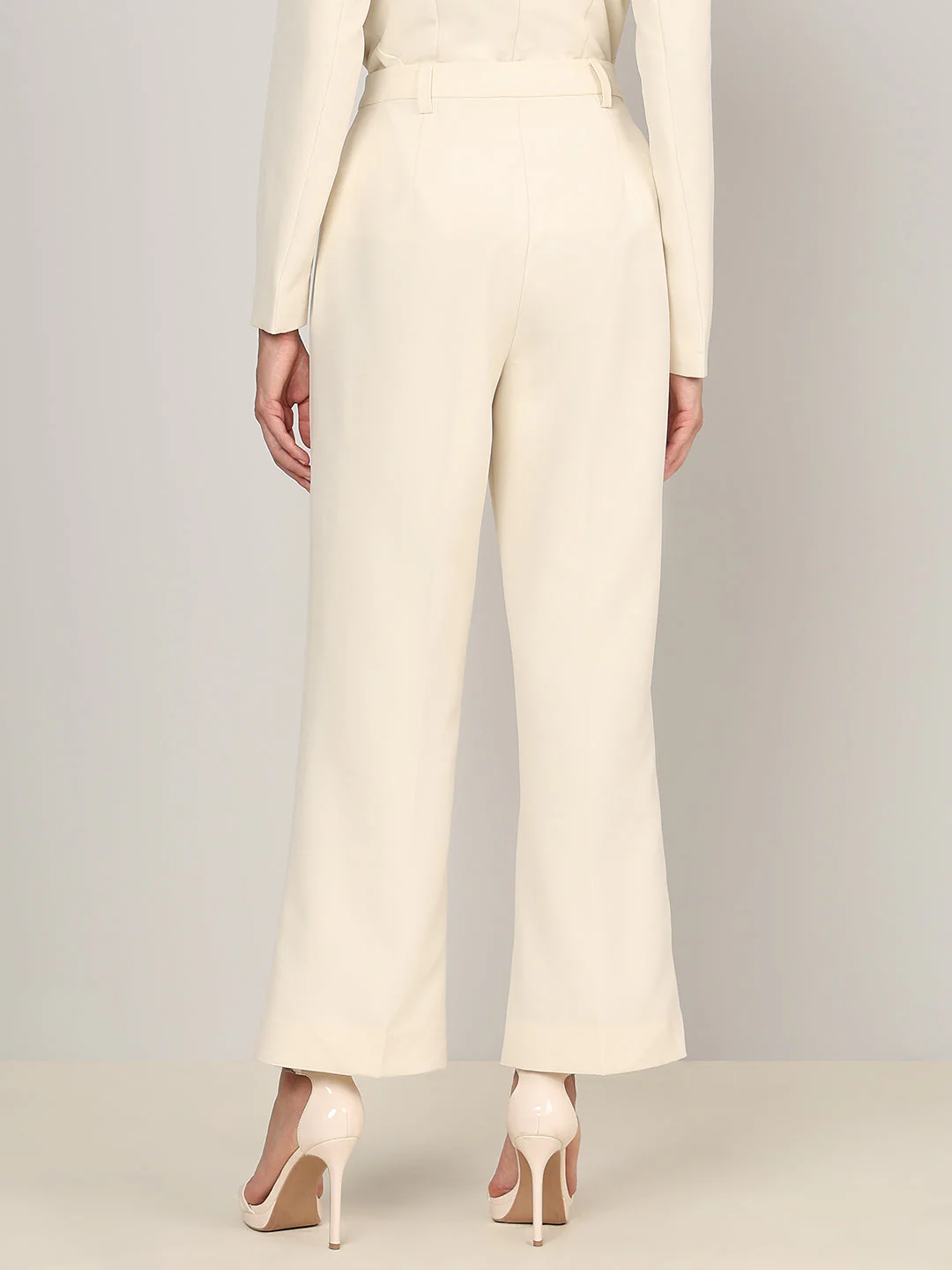 Ivory Straight Fit Tailored Pants - Image 4