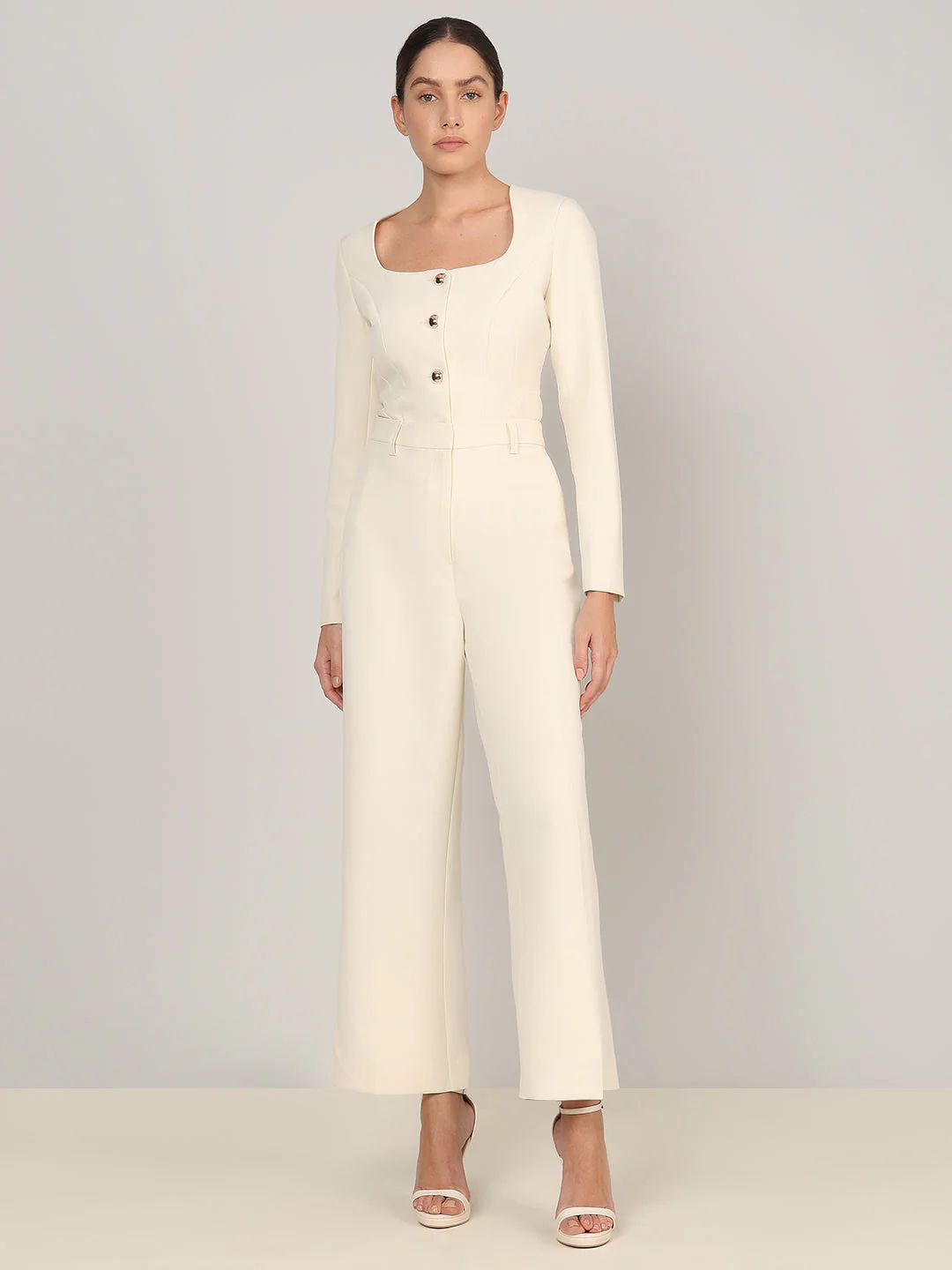 Ivory Straight Fit Tailored Pants - Image 5