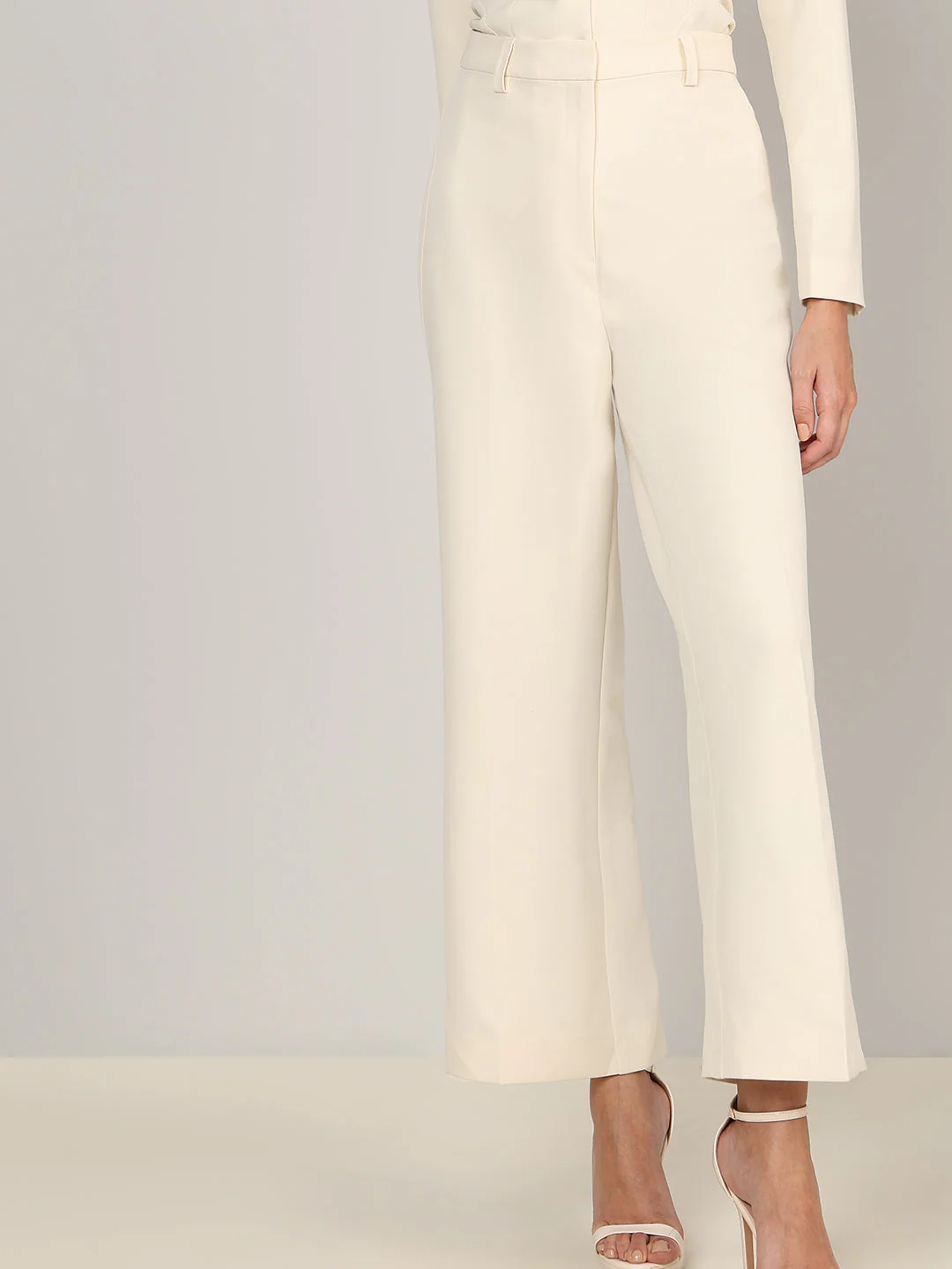 Ivory Straight Fit Tailored Pants - Image 6